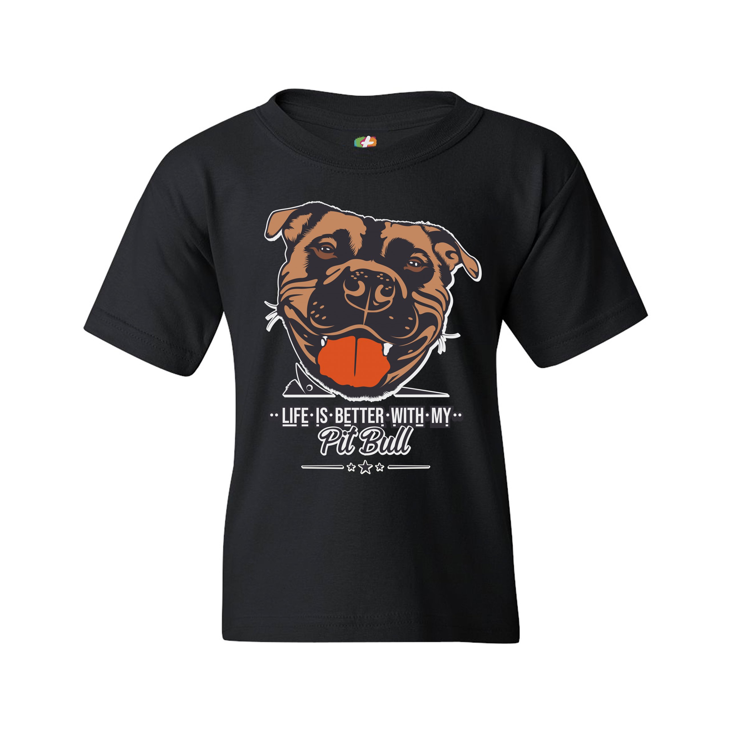 Life is Better With My Pit Bull Youth T-shirt I Love Me Dog Animal Lover Kids - Picture 7 of 29