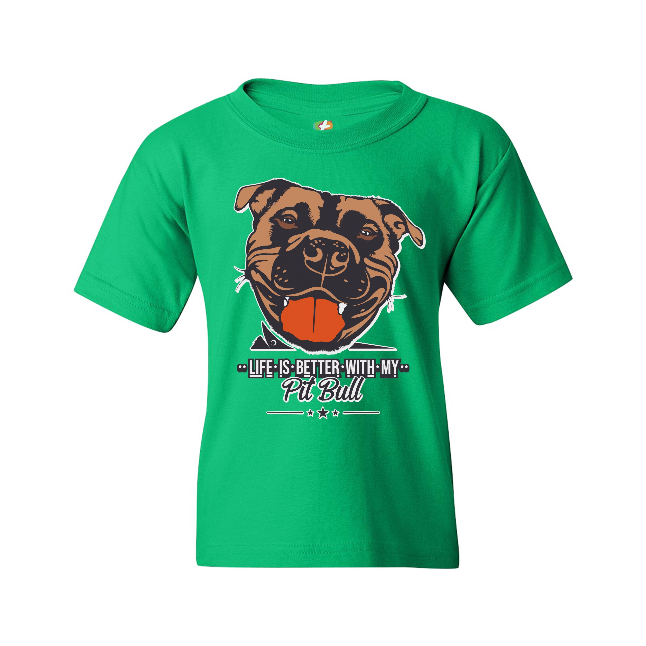 Life is Better With My Pit Bull Youth T-shirt I Love Me Dog Animal Lover Kids - Picture 19 of 29