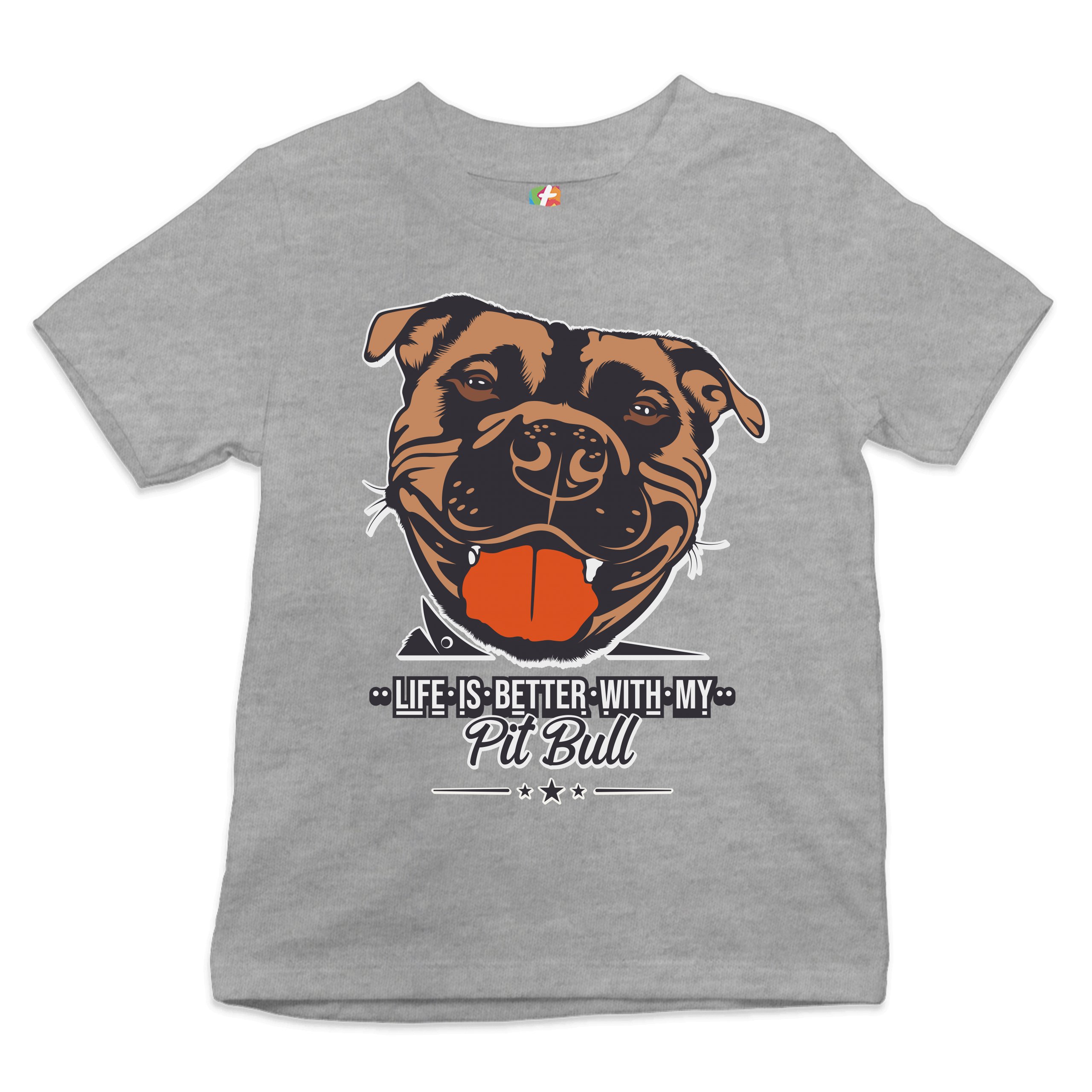 Life is Better With My Pit Bull Youth T-shirt I Love Me Dog Animal Lover Kids - Picture 10 of 29