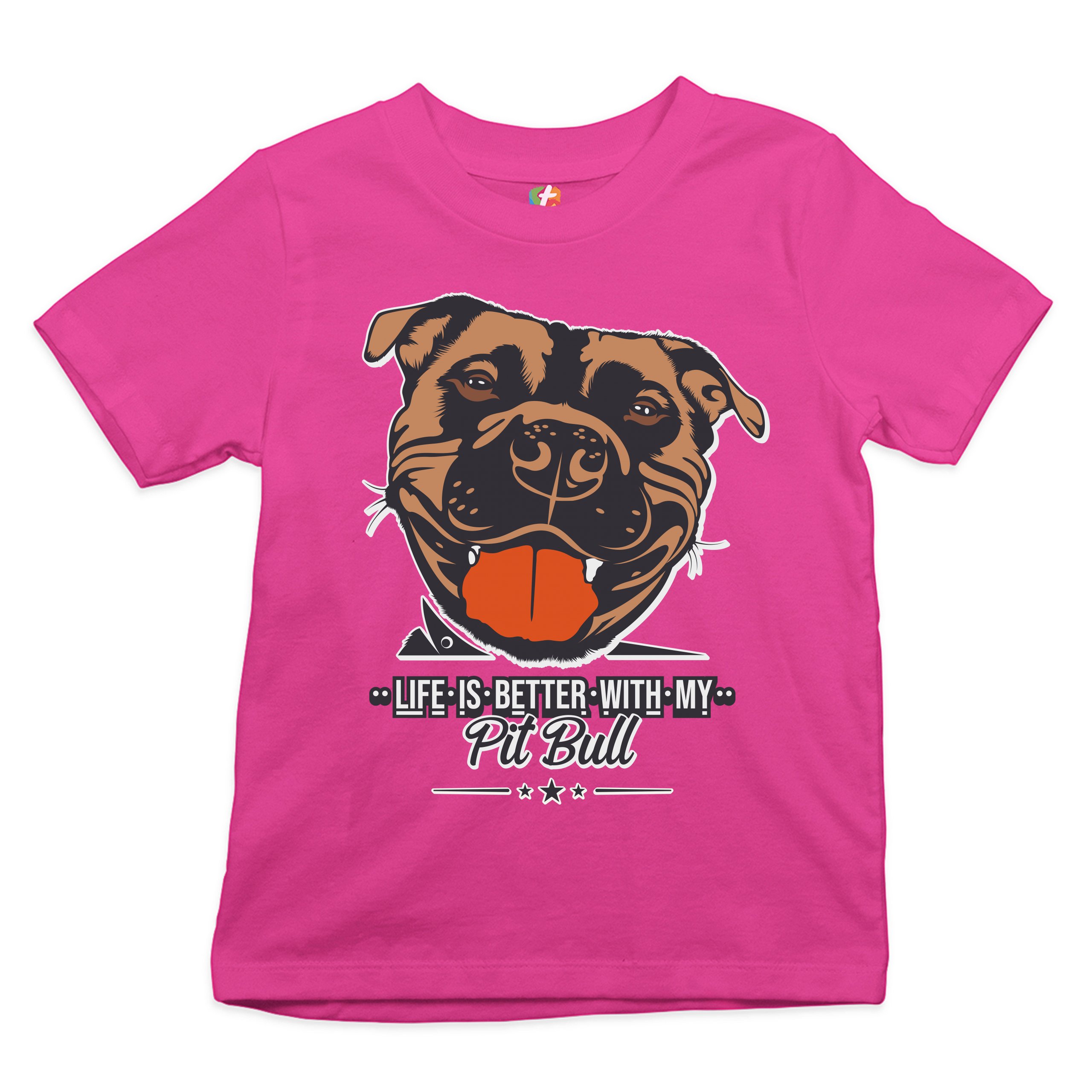 Life is Better With My Pit Bull Youth T-shirt I Love Me Dog Animal Lover Kids - Picture 26 of 29