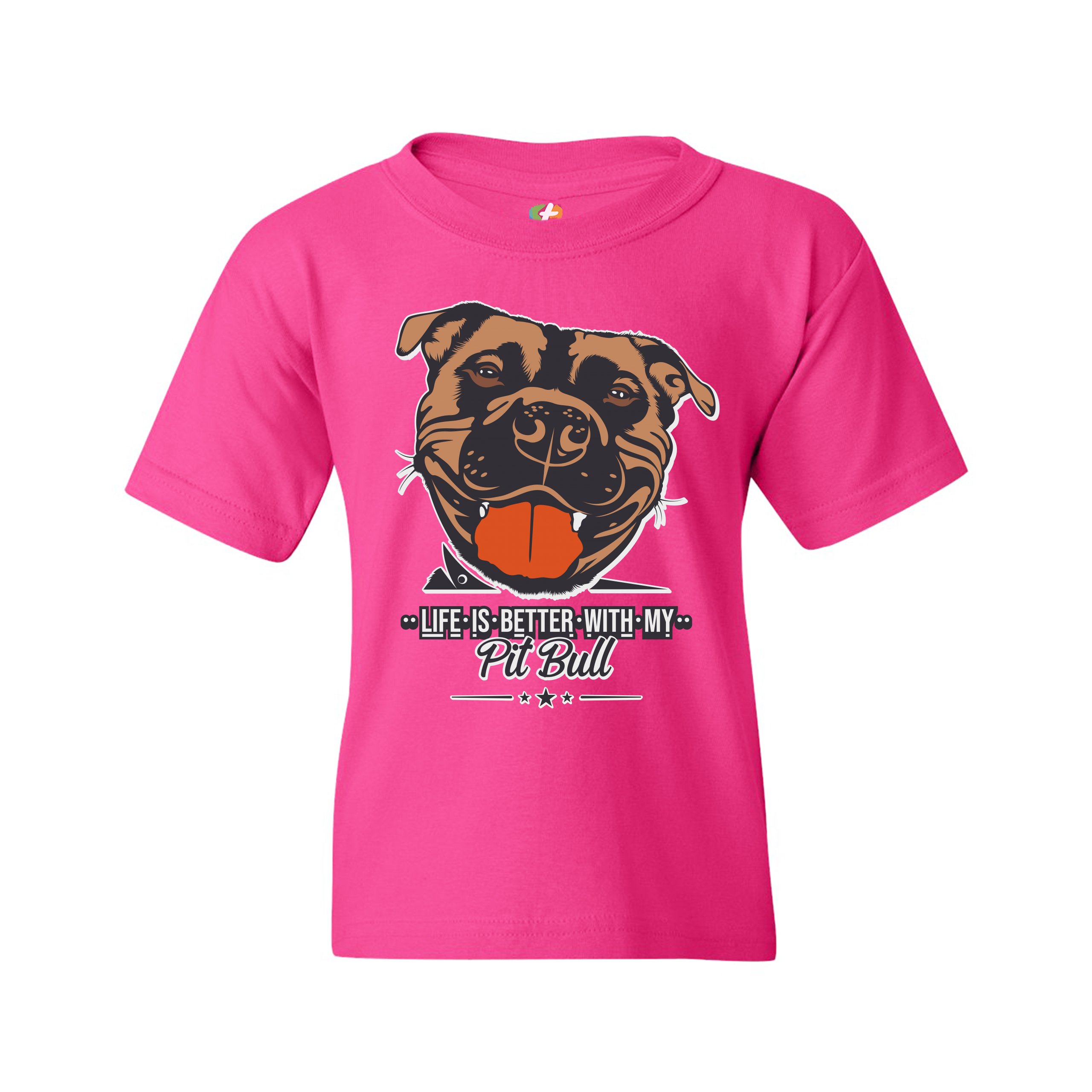 Life is Better With My Pit Bull Youth T-shirt I Love Me Dog Animal Lover Kids - Picture 27 of 29