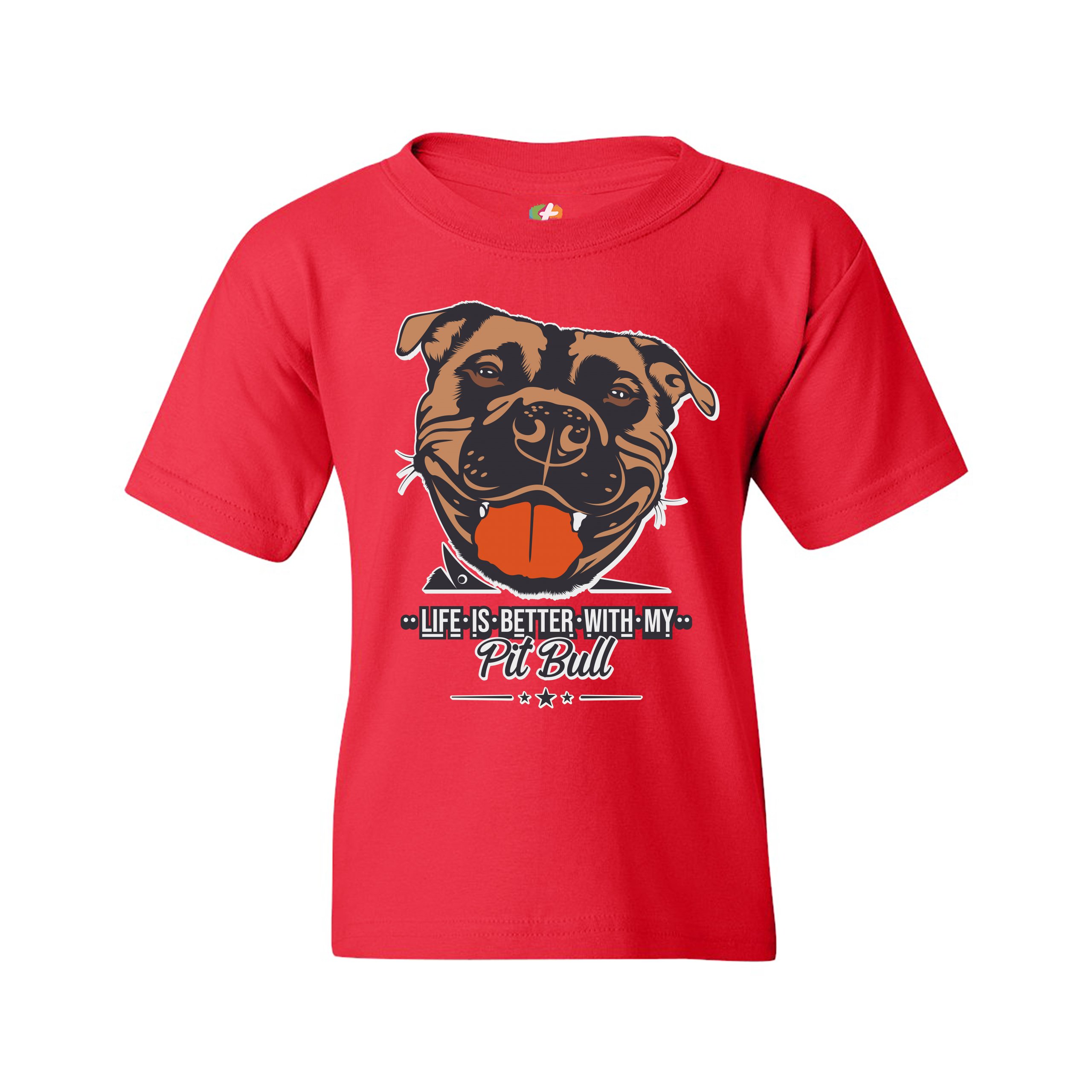 Life is Better With My Pit Bull Youth T-shirt I Love Me Dog Animal Lover Kids - Picture 15 of 29