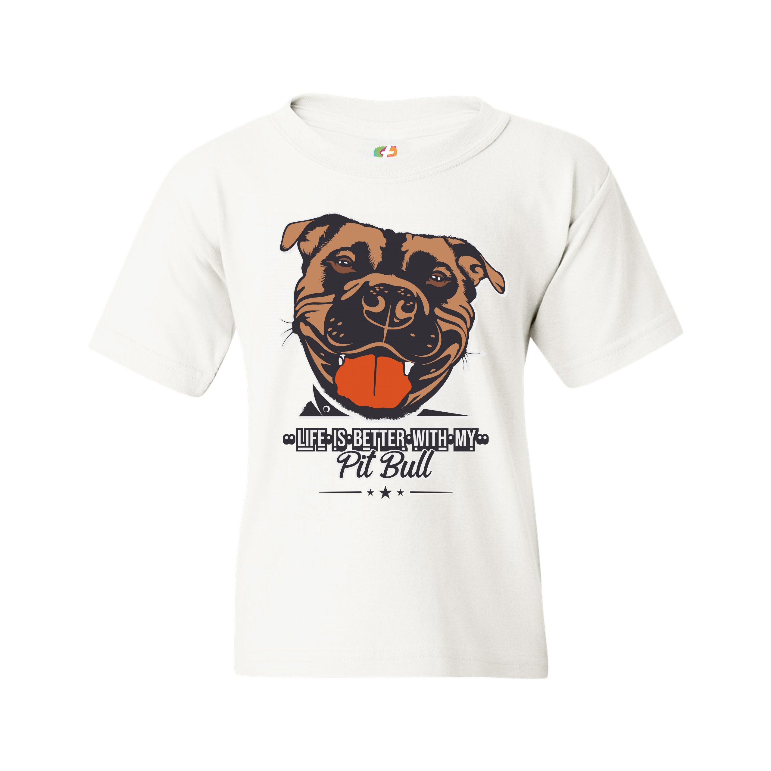 Life is Better With My Pit Bull Youth T-shirt I Love Me Dog Animal Lover Kids - Picture 3 of 29