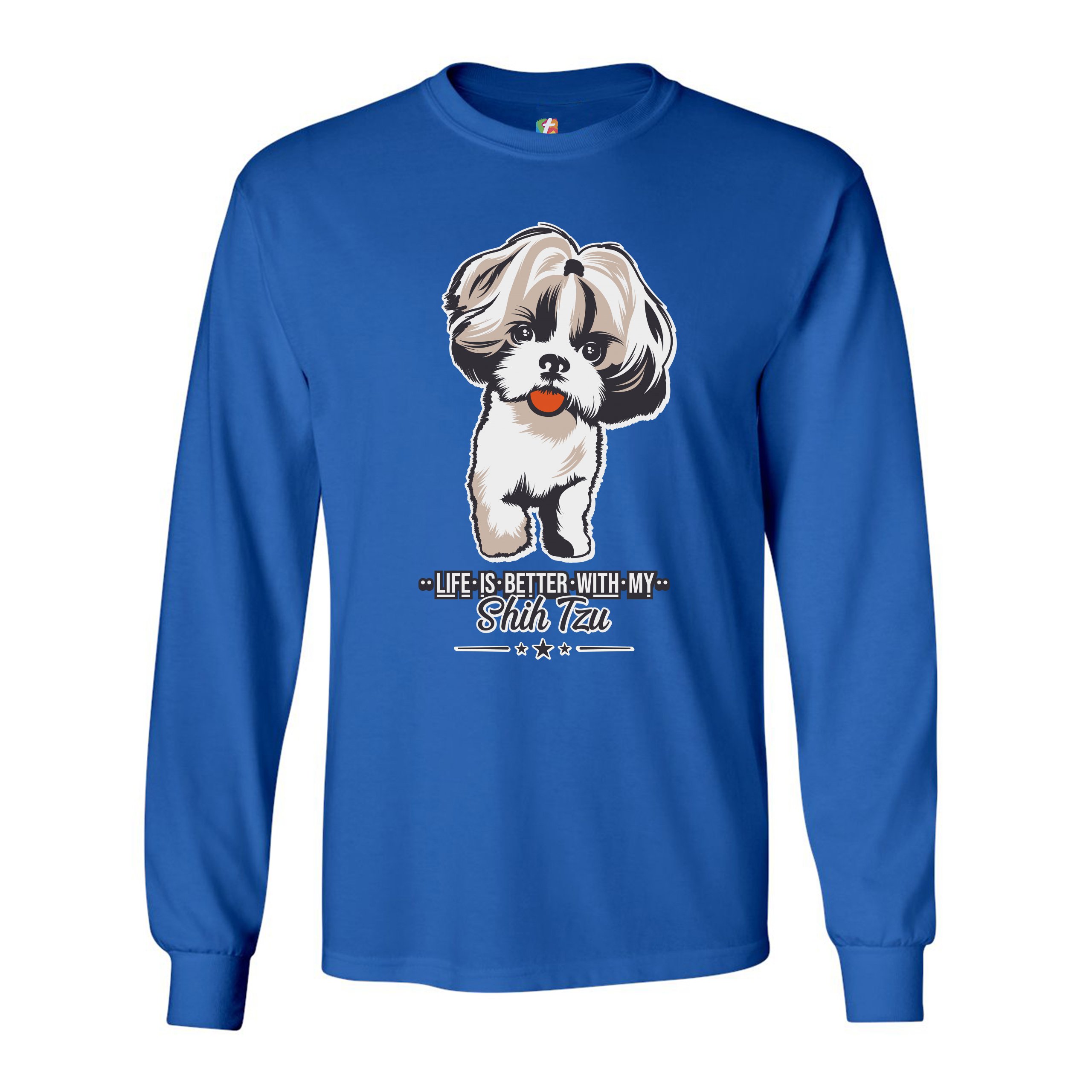 Life is Better With My Shih Tzu Long Sleeve T-shirt Small