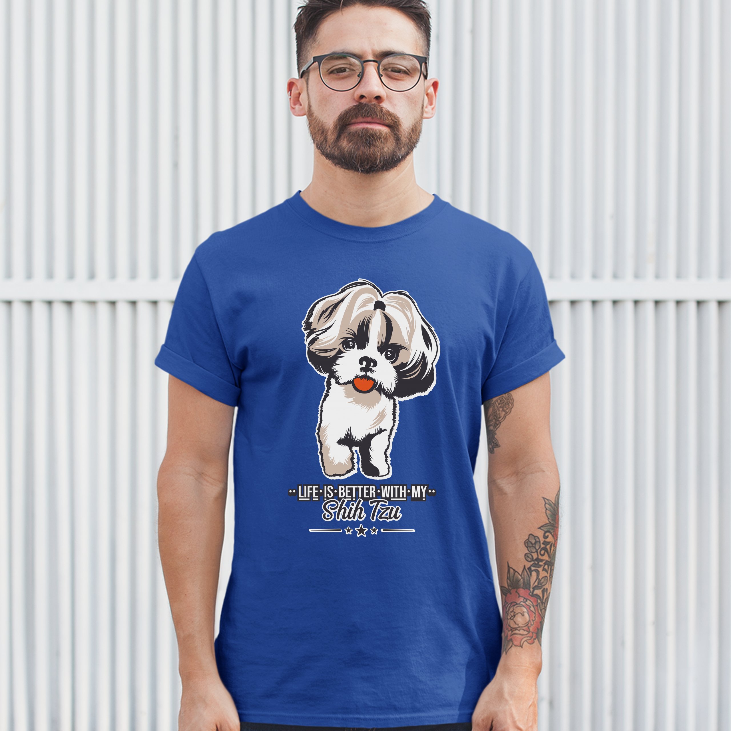 Life is Better With My Shih Tzu T-shirt Small Dog Lover Toy