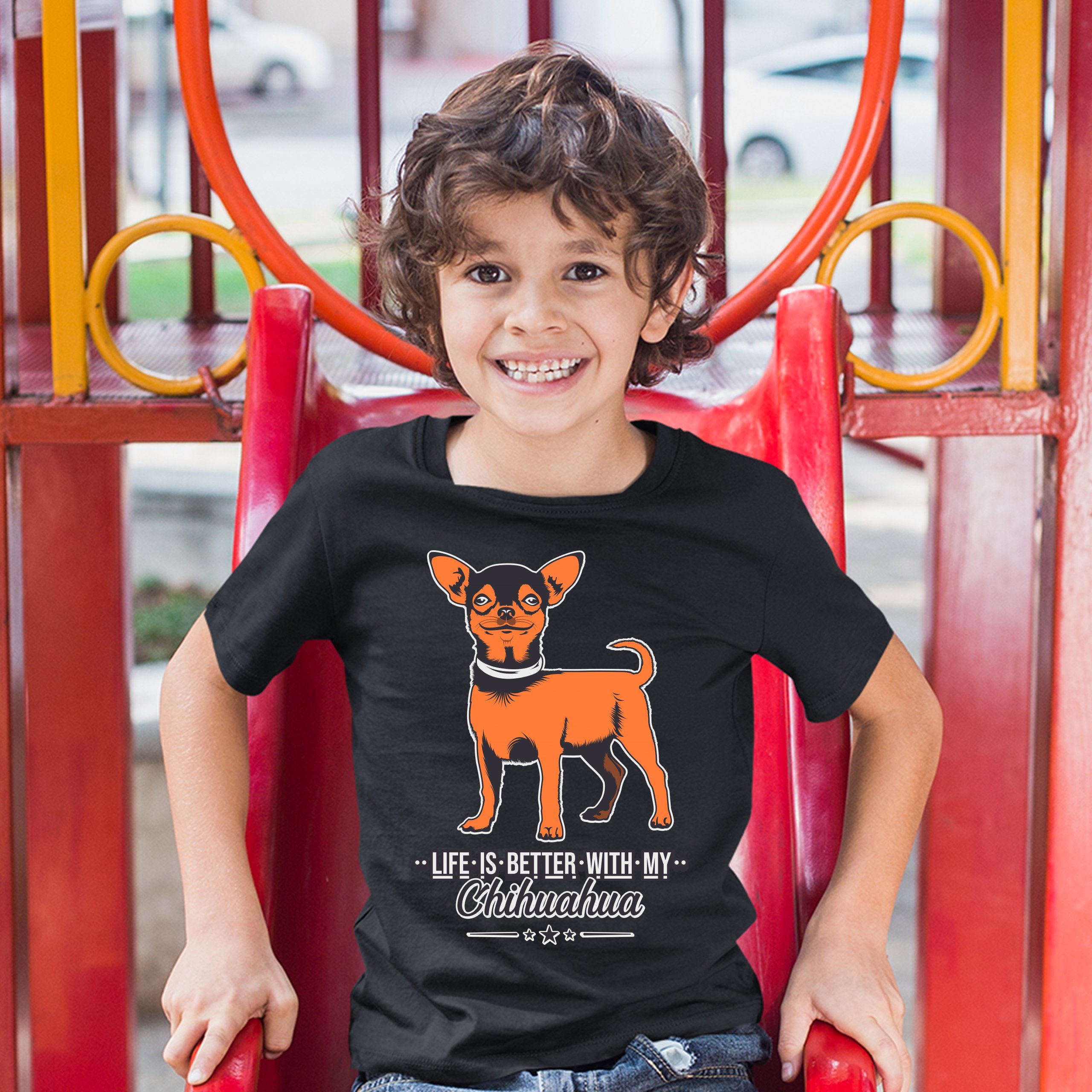 Life is Better With My Chihuahua Youth T-shirt Toy Dog Lover Cute Pet Kids - Picture 5 of 29