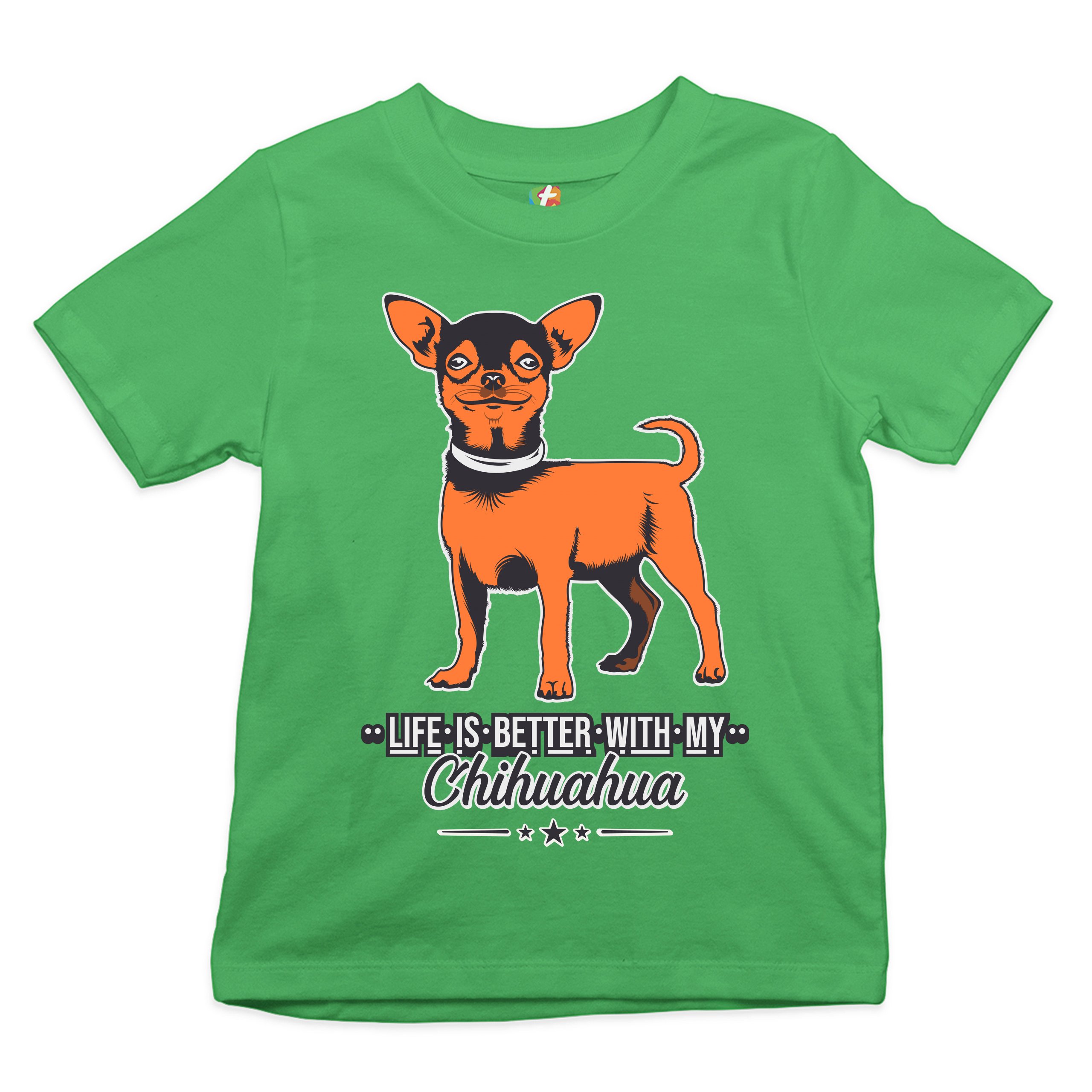 Life is Better With My Chihuahua Youth T-shirt Toy Dog Lover Cute Pet Kids - Picture 18 of 29