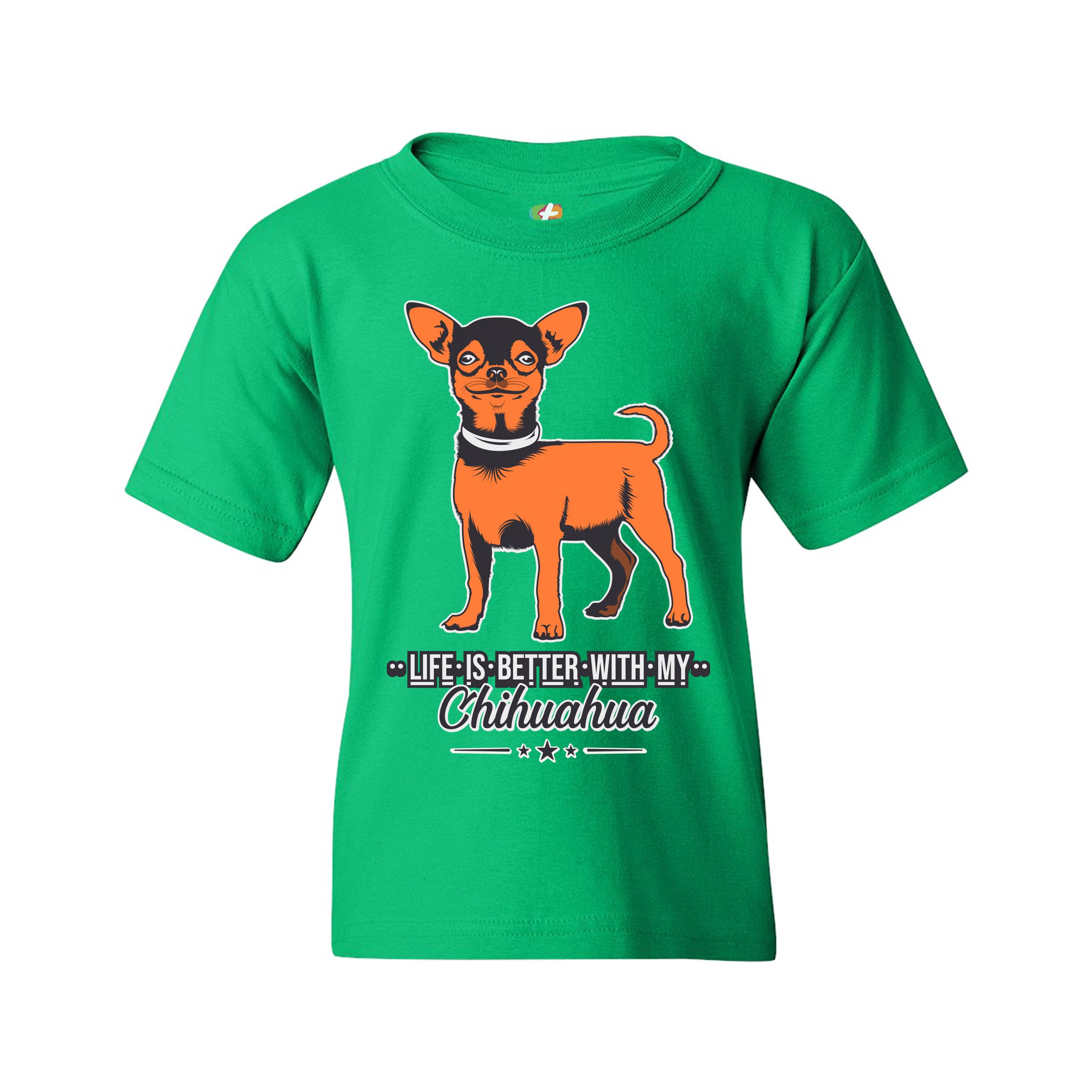 Life is Better With My Chihuahua Youth T-shirt Toy Dog Lover Cute Pet Kids - Picture 19 of 29