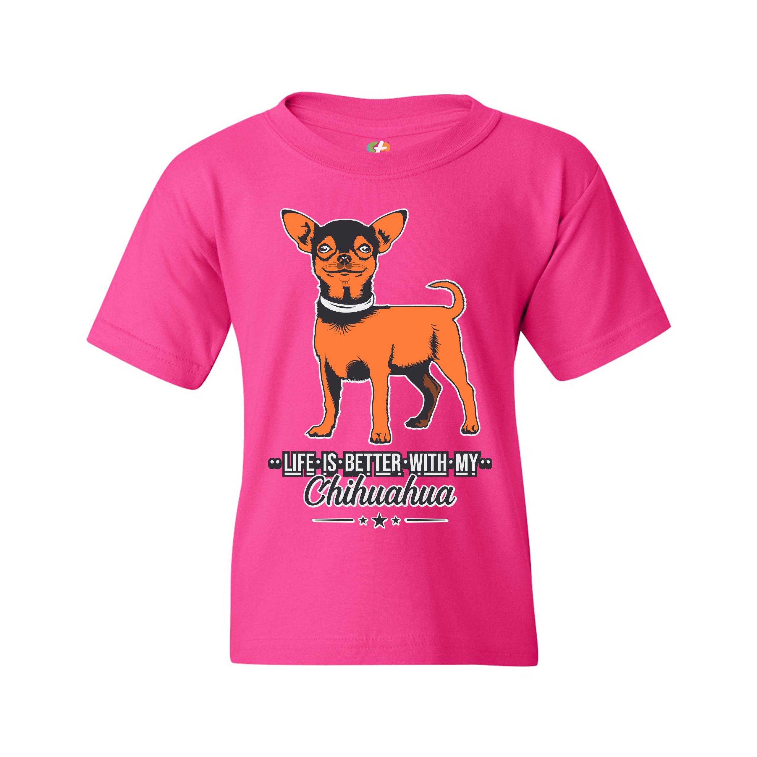 Life is Better With My Chihuahua Youth T-shirt Toy Dog Lover Cute Pet Kids - Picture 27 of 29