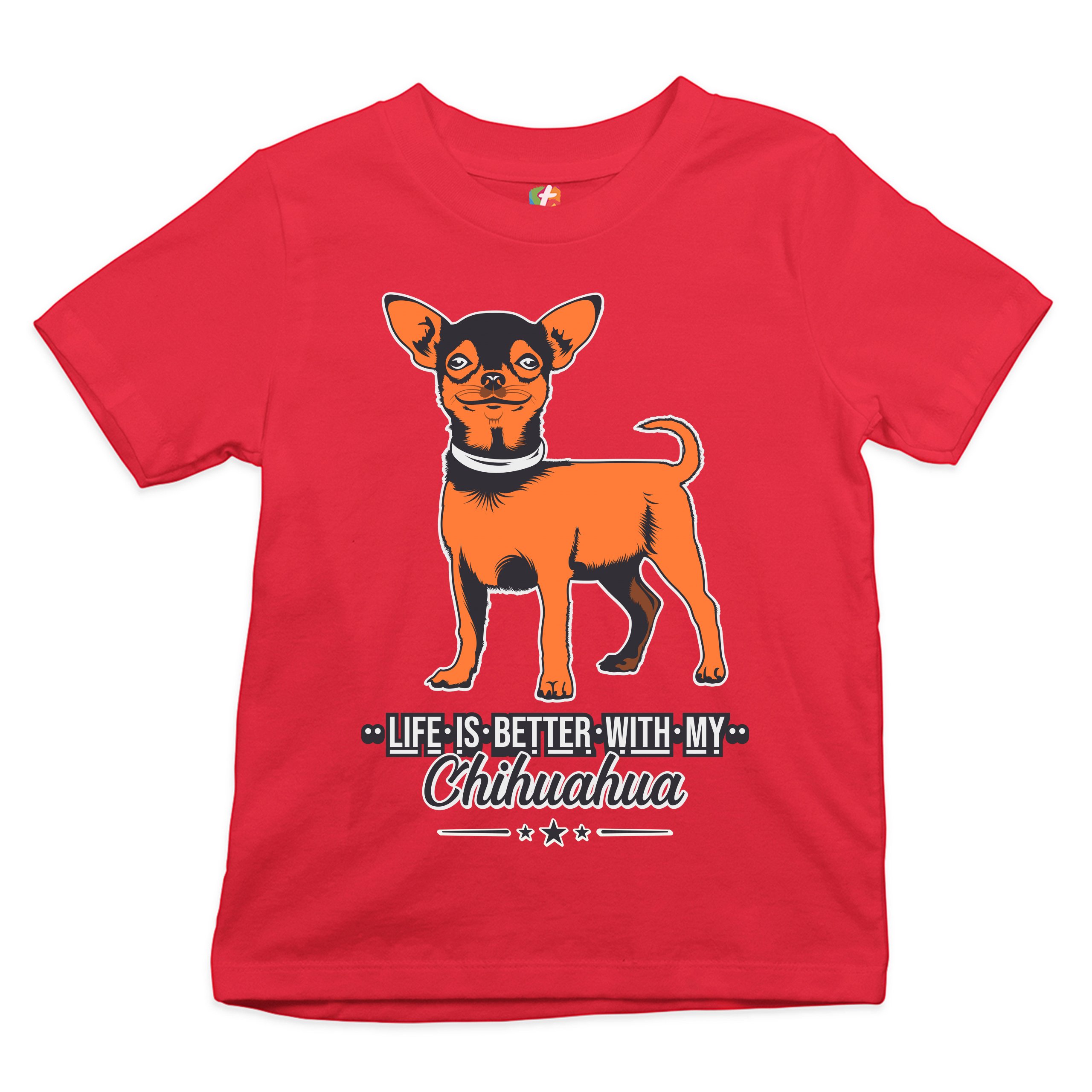 Life is Better With My Chihuahua Youth T-shirt Toy Dog Lover Cute Pet Kids - Picture 10 of 29