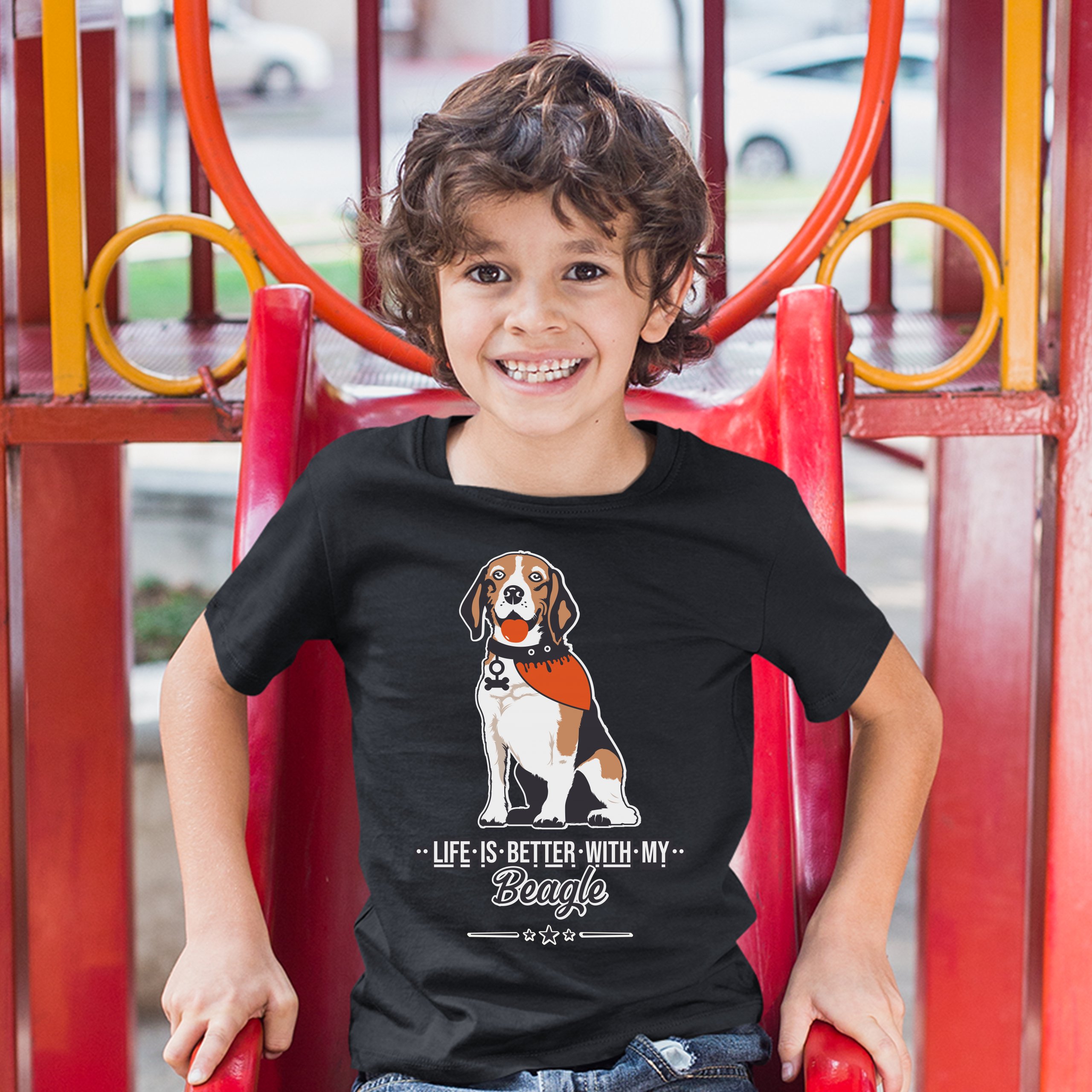 Life is Better With My Beagle Youth T-shirt I Love My Dog Best Friend Kids - Picture 5 of 29