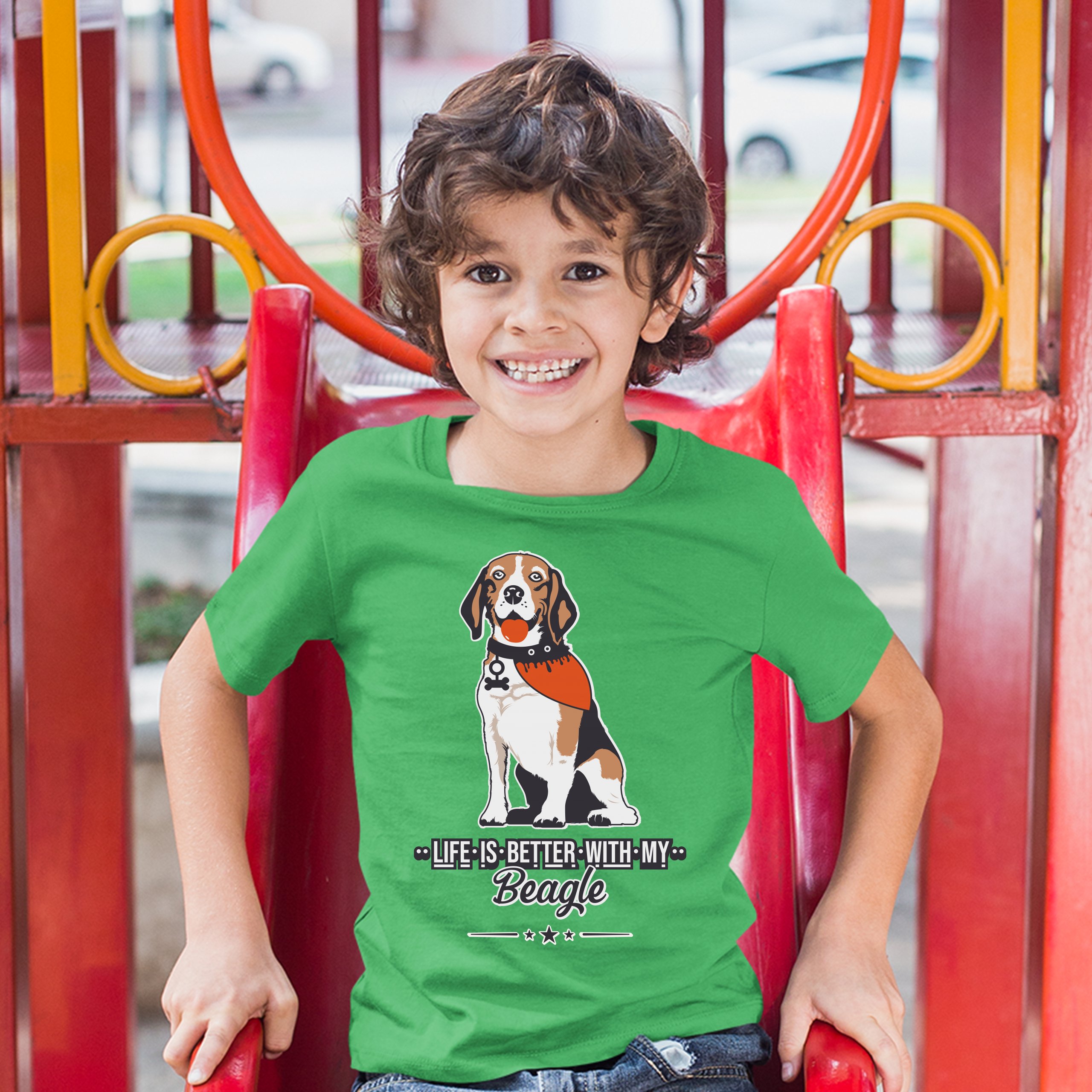 Life is Better With My Beagle Youth T-shirt I Love My Dog Best Friend Kids - Picture 21 of 29