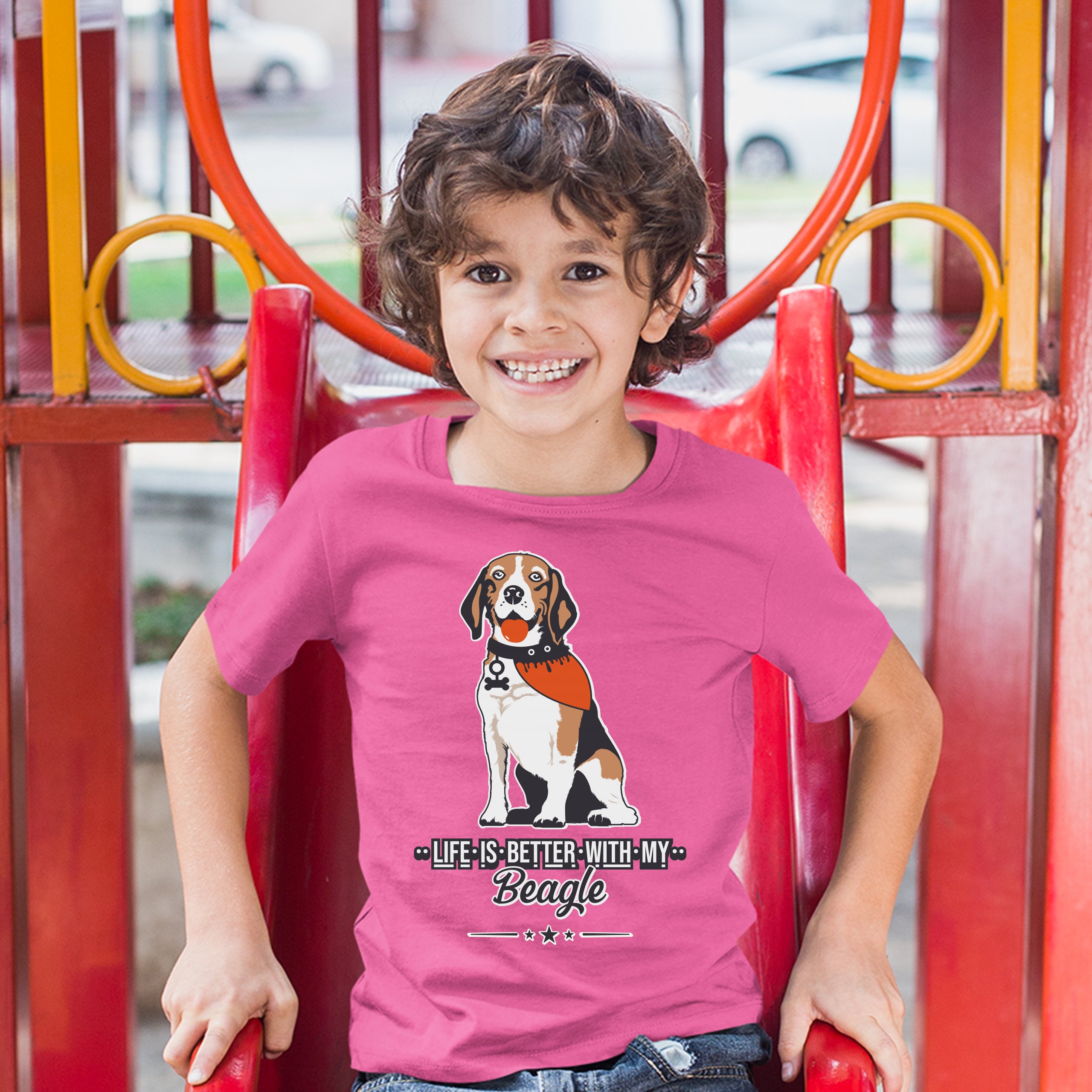 Life is Better With My Beagle Youth T-shirt I Love My Dog Best Friend Kids - Picture 29 of 29
