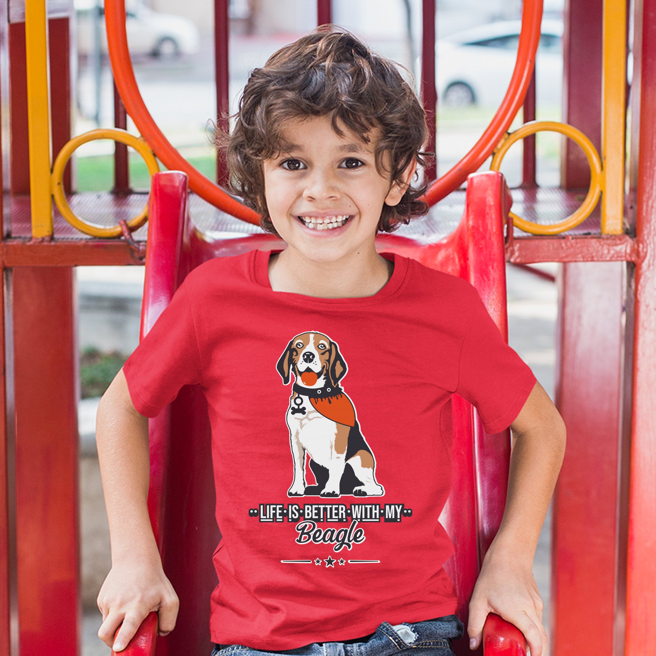 Life is Better With My Beagle Youth T-shirt I Love My Dog Best Friend Kids - Picture 13 of 29
