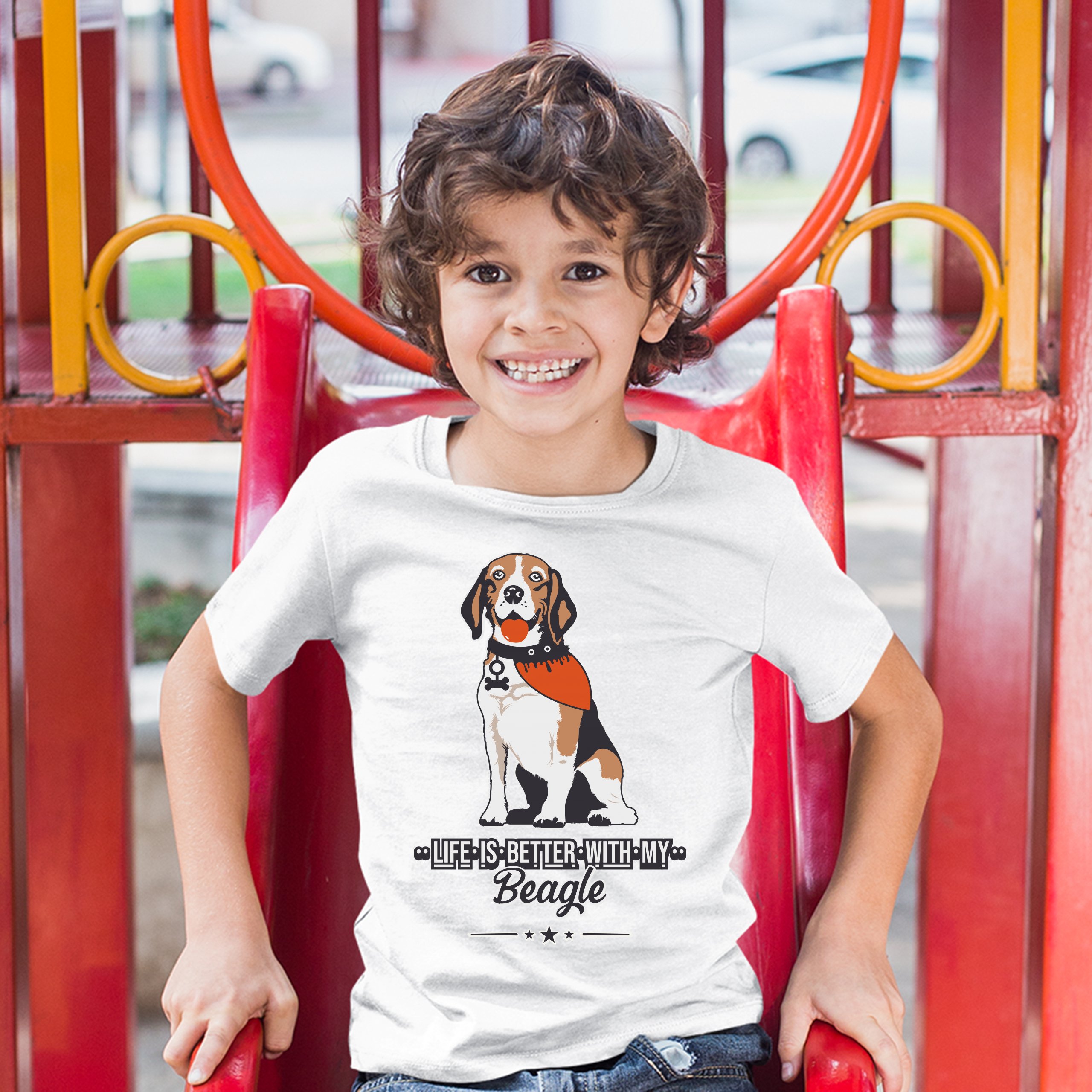 Life is Better With My Beagle Youth T-shirt I Love My Dog Best Friend Kids - Picture 17 of 29
