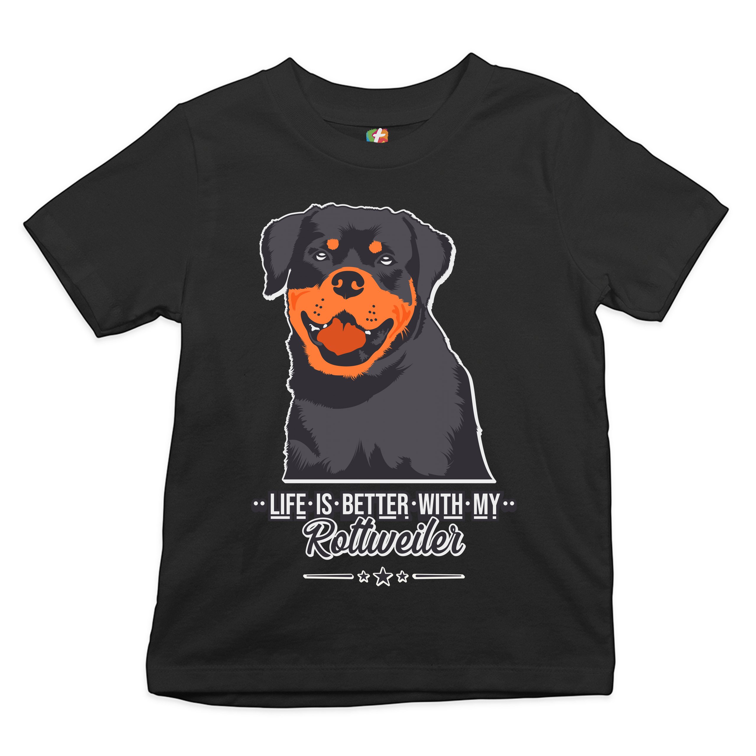Life is Better With My Rottweiler Youth T-shirt Rottie Pet Dog Lover Kids - Picture 2 of 29