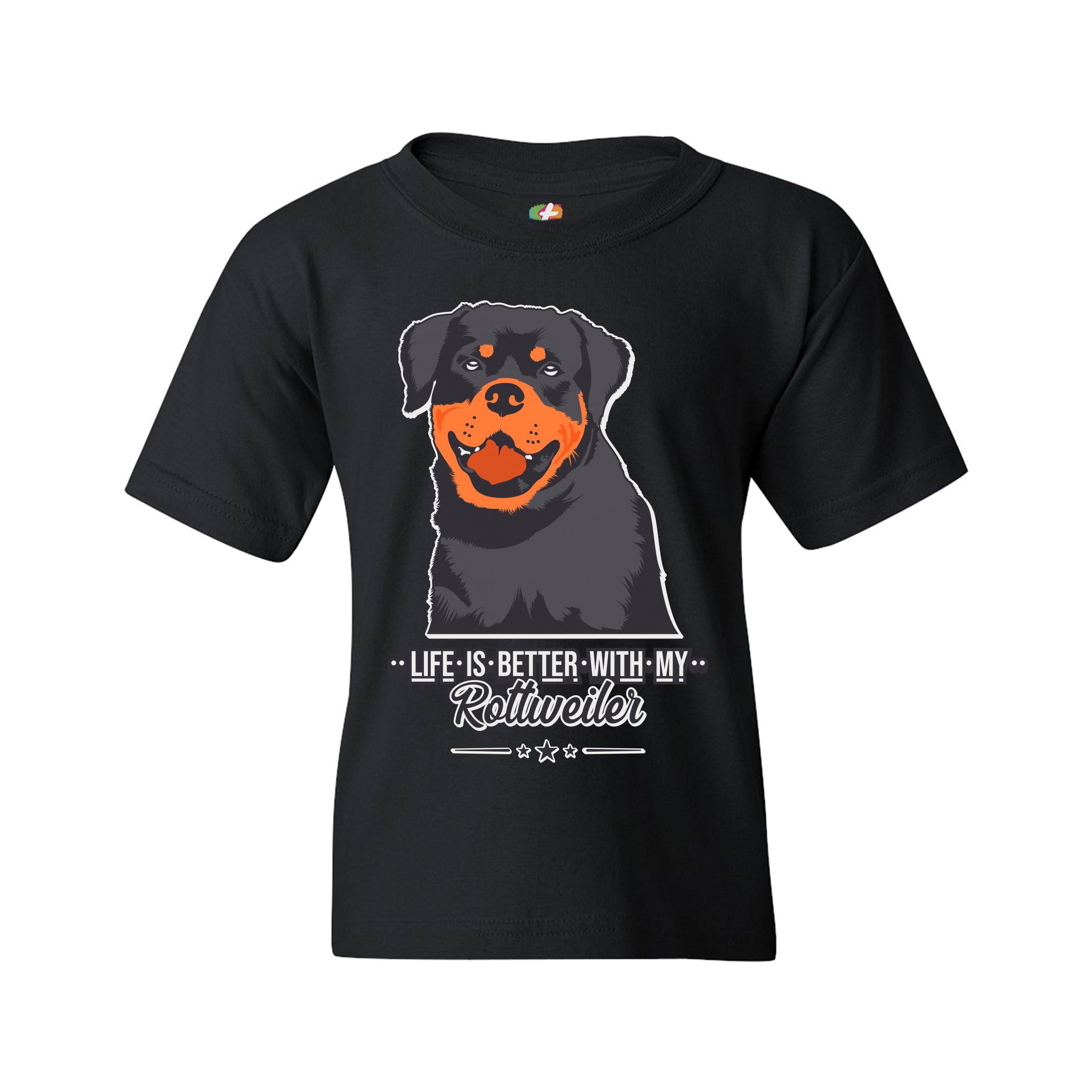 Life is Better With My Rottweiler Youth T-shirt Rottie Pet Dog Lover Kids - Picture 3 of 29
