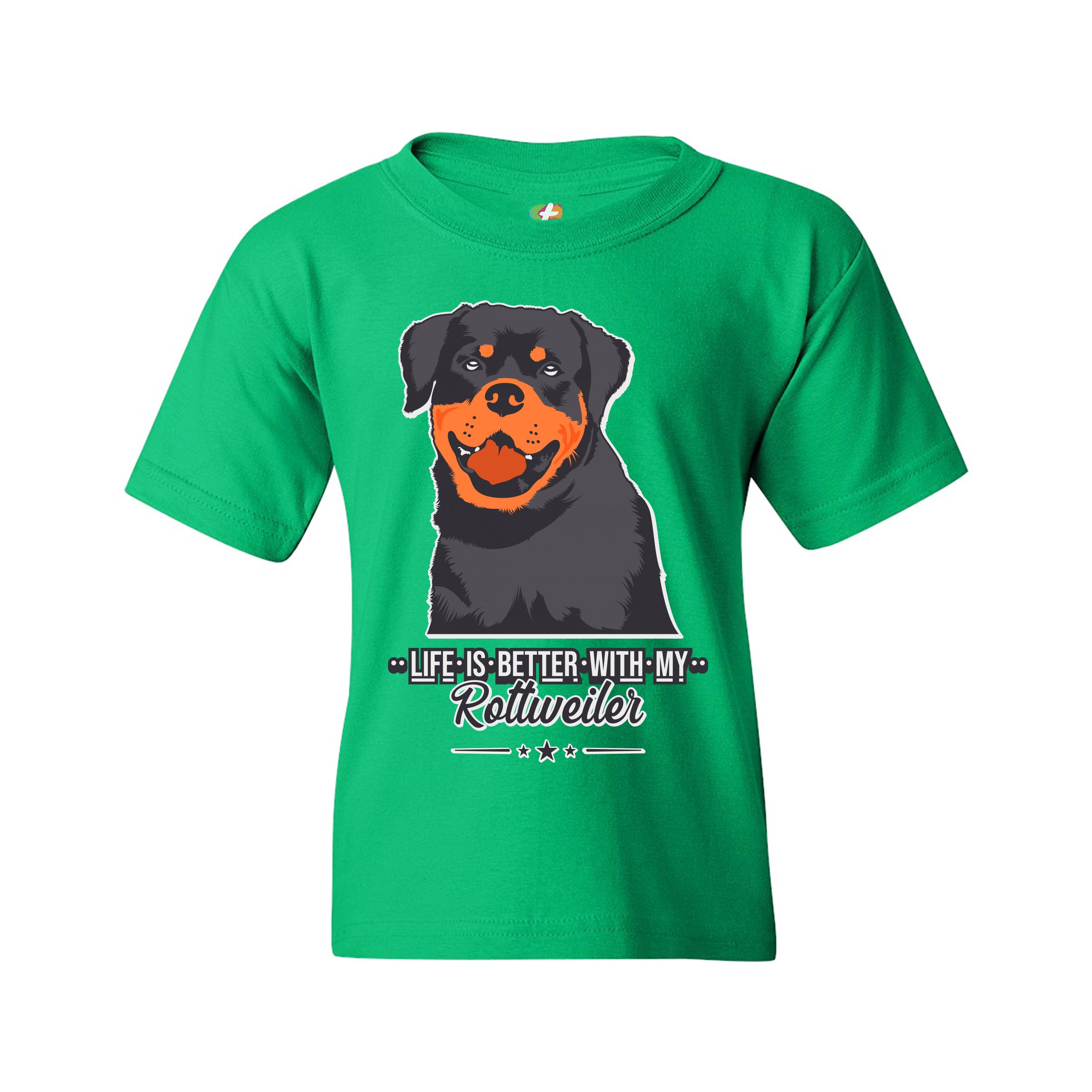 Life is Better With My Rottweiler Youth T-shirt Rottie Pet Dog Lover Kids - Picture 19 of 29