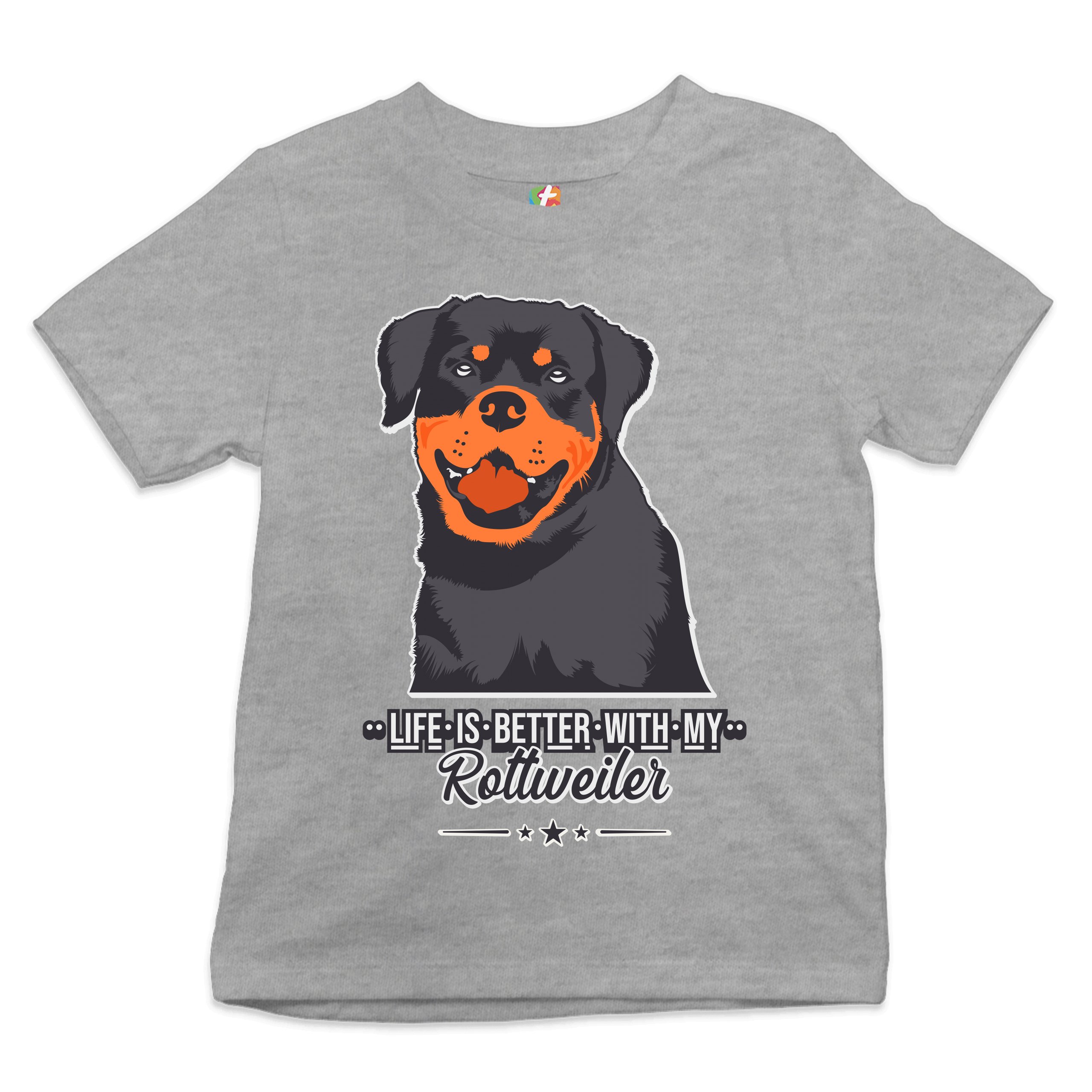 Life is Better With My Rottweiler Youth T-shirt Rottie Pet Dog Lover Kids - Picture 6 of 29