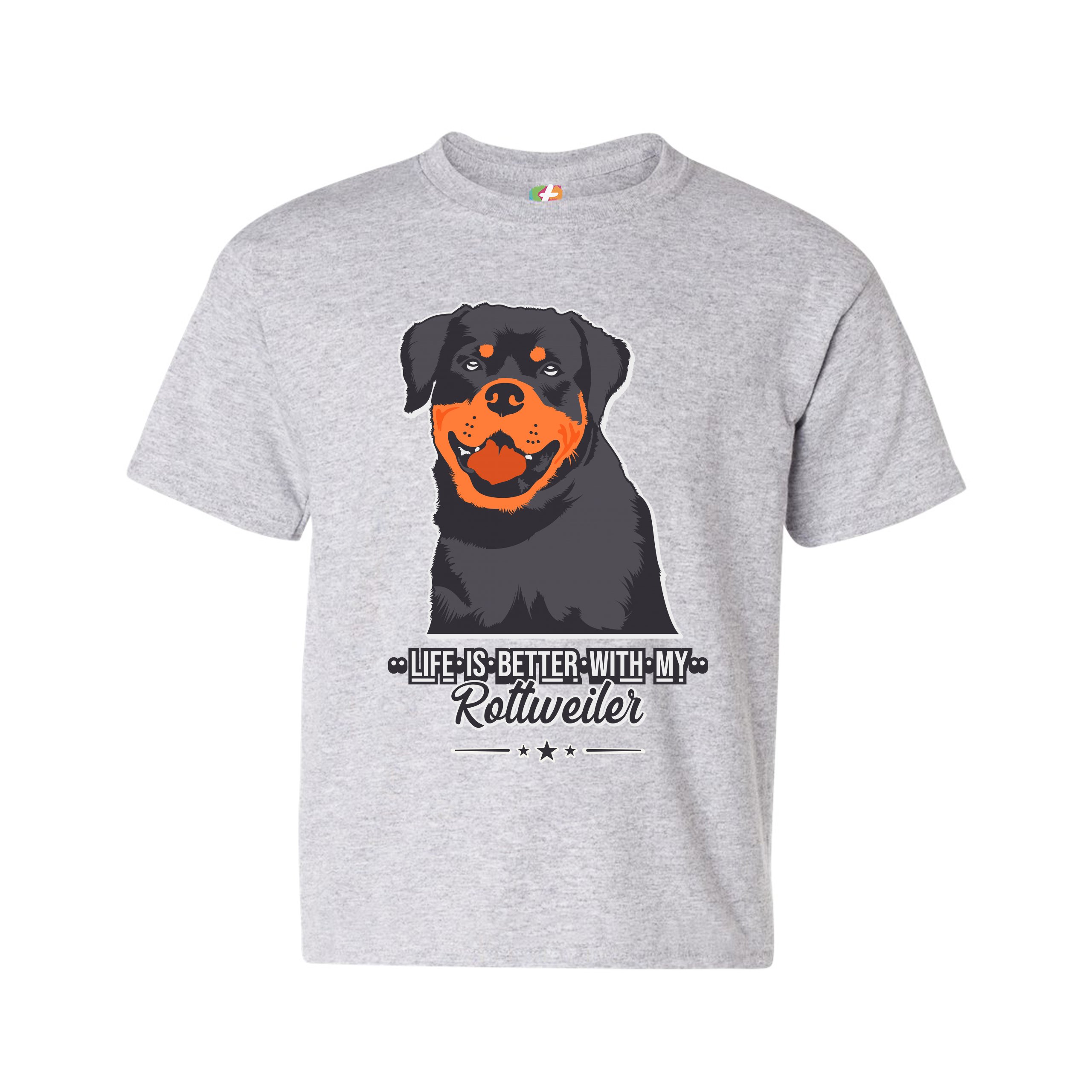 Life is Better With My Rottweiler Youth T-shirt Rottie Pet Dog Lover Kids - Picture 7 of 29
