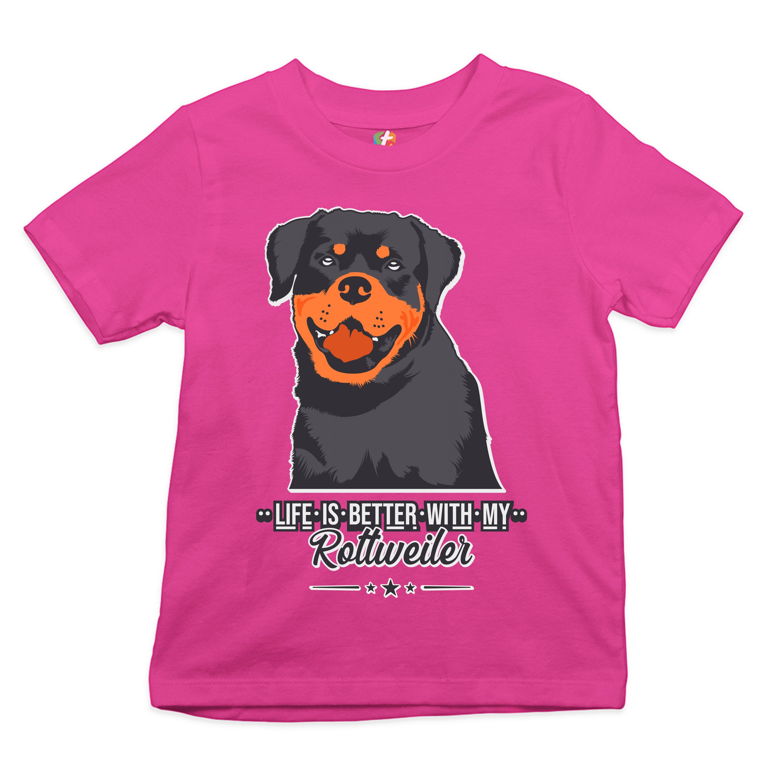 Life is Better With My Rottweiler Youth T-shirt Rottie Pet Dog Lover Kids - Picture 26 of 29