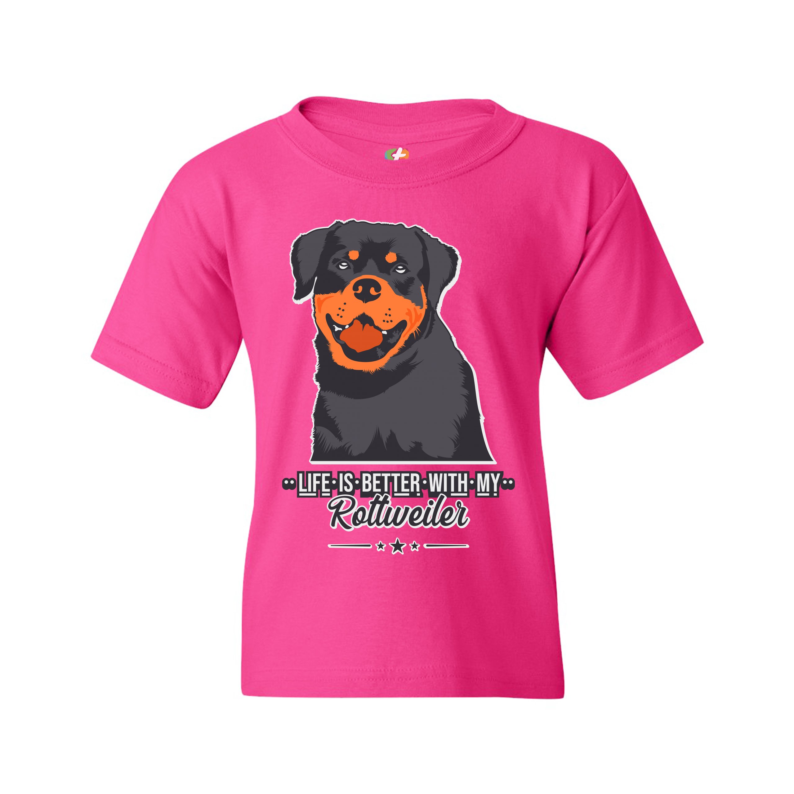 Life is Better With My Rottweiler Youth T-shirt Rottie Pet Dog Lover Kids - Picture 27 of 29