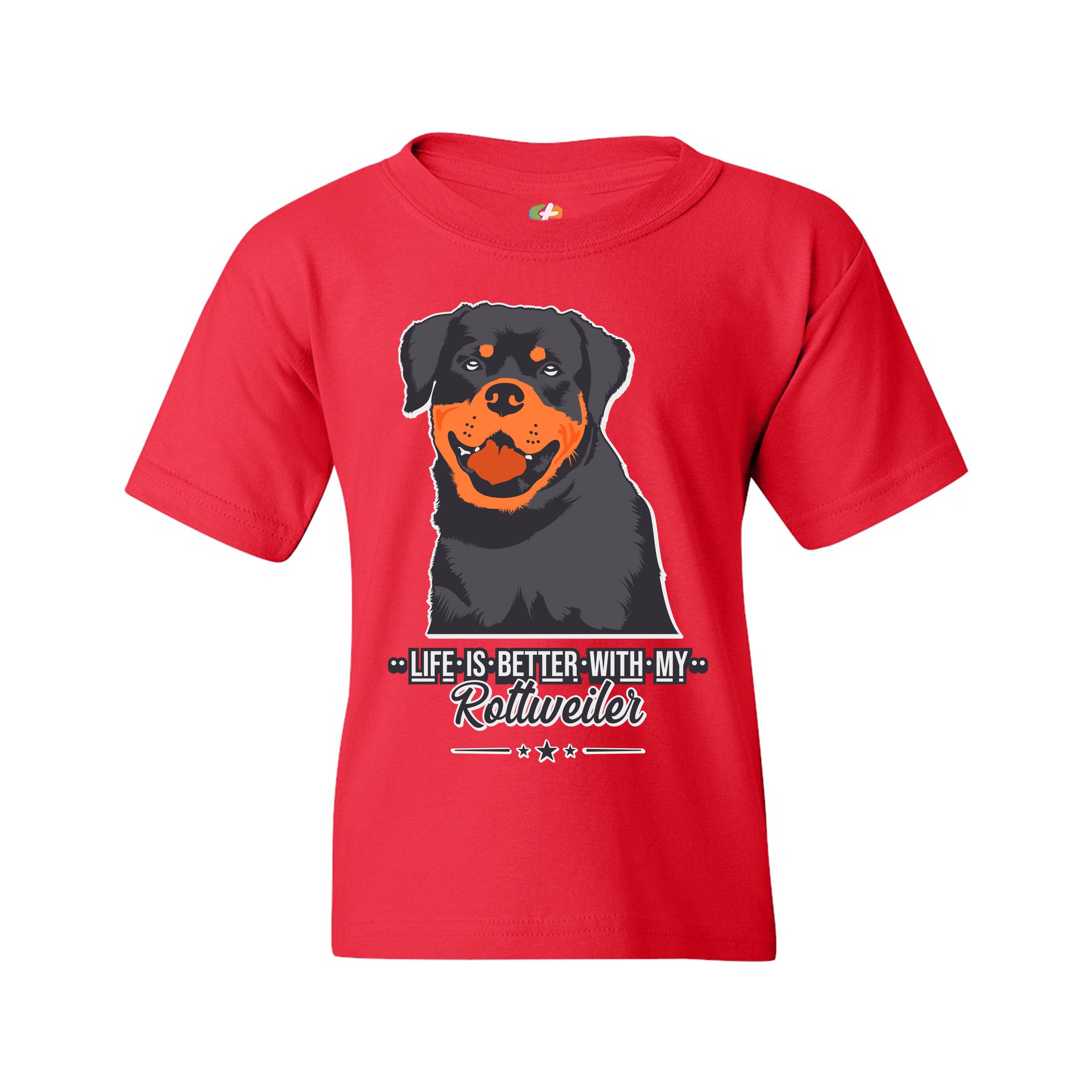 Life is Better With My Rottweiler Youth T-shirt Rottie Pet Dog Lover Kids - Picture 11 of 29