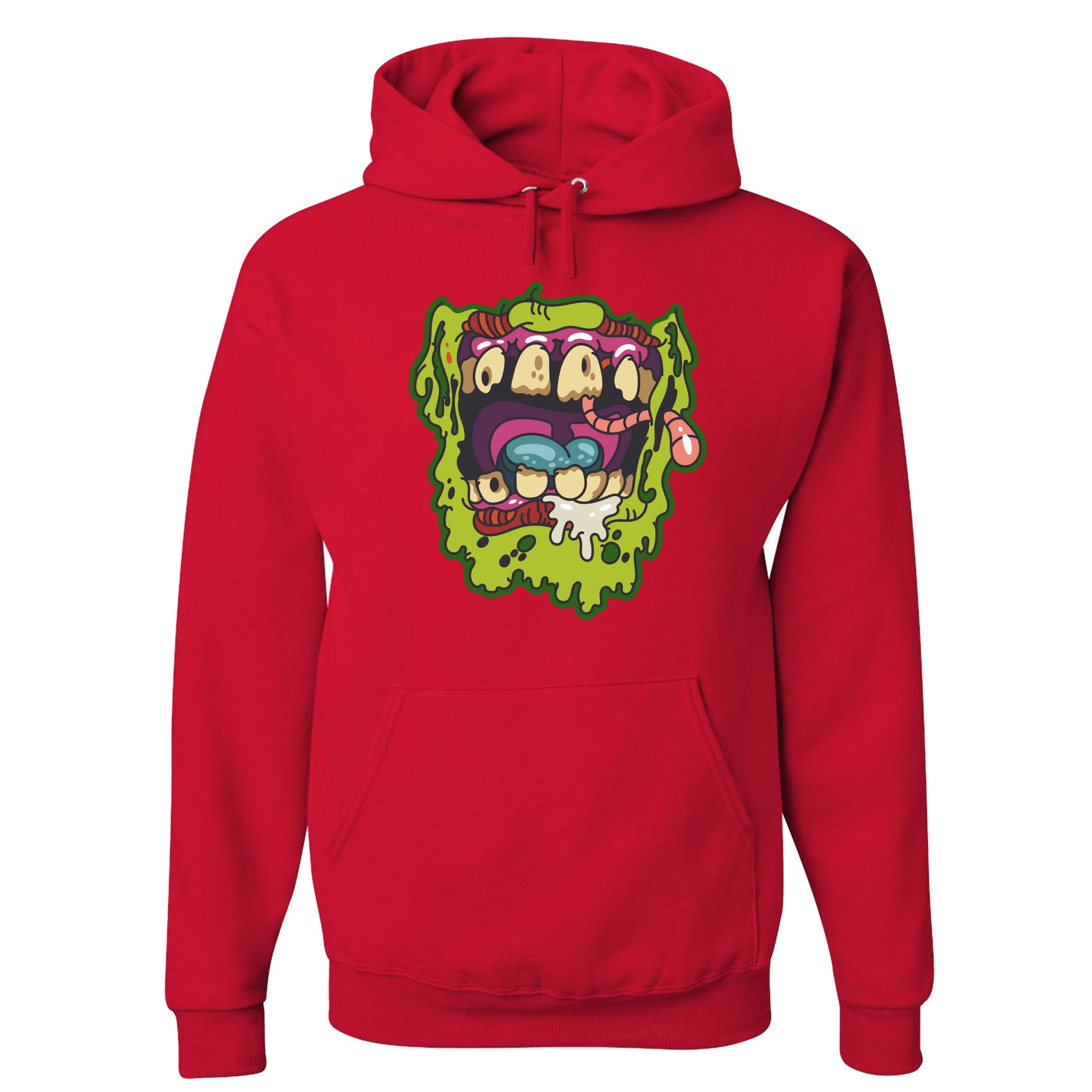 Creepy Zombie Mouth Sweatshirt Halloween Living Dead Hoodie | eBay