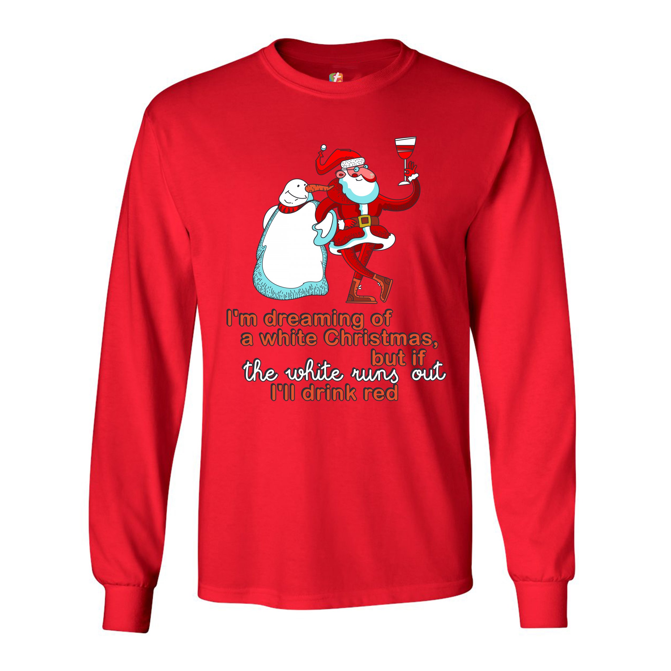 dreaming of a wine christmas shirt