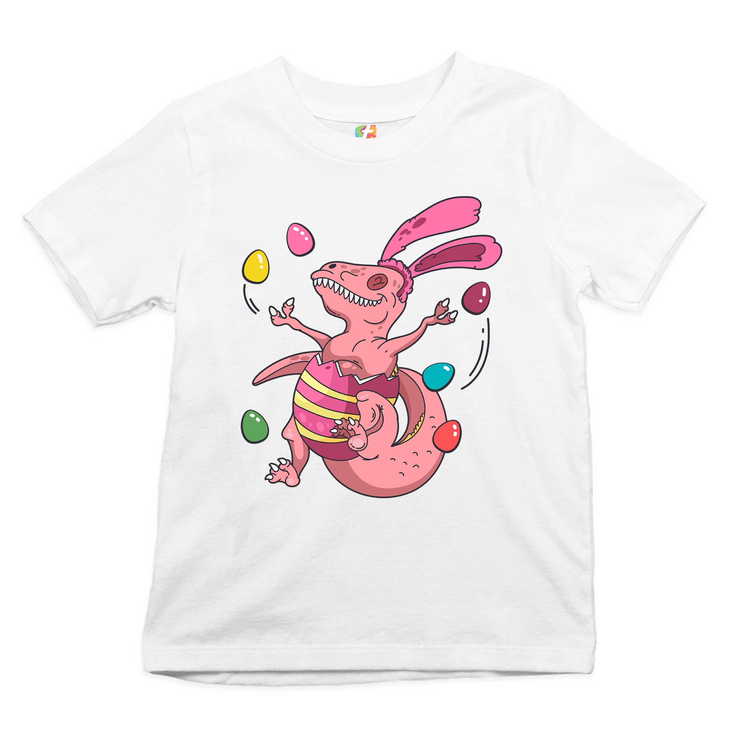 Easter Egg T-rex Youth T-shirt Happy Easter Bunny Dinosaur Egg Hunt Kids - Picture 29 of 56