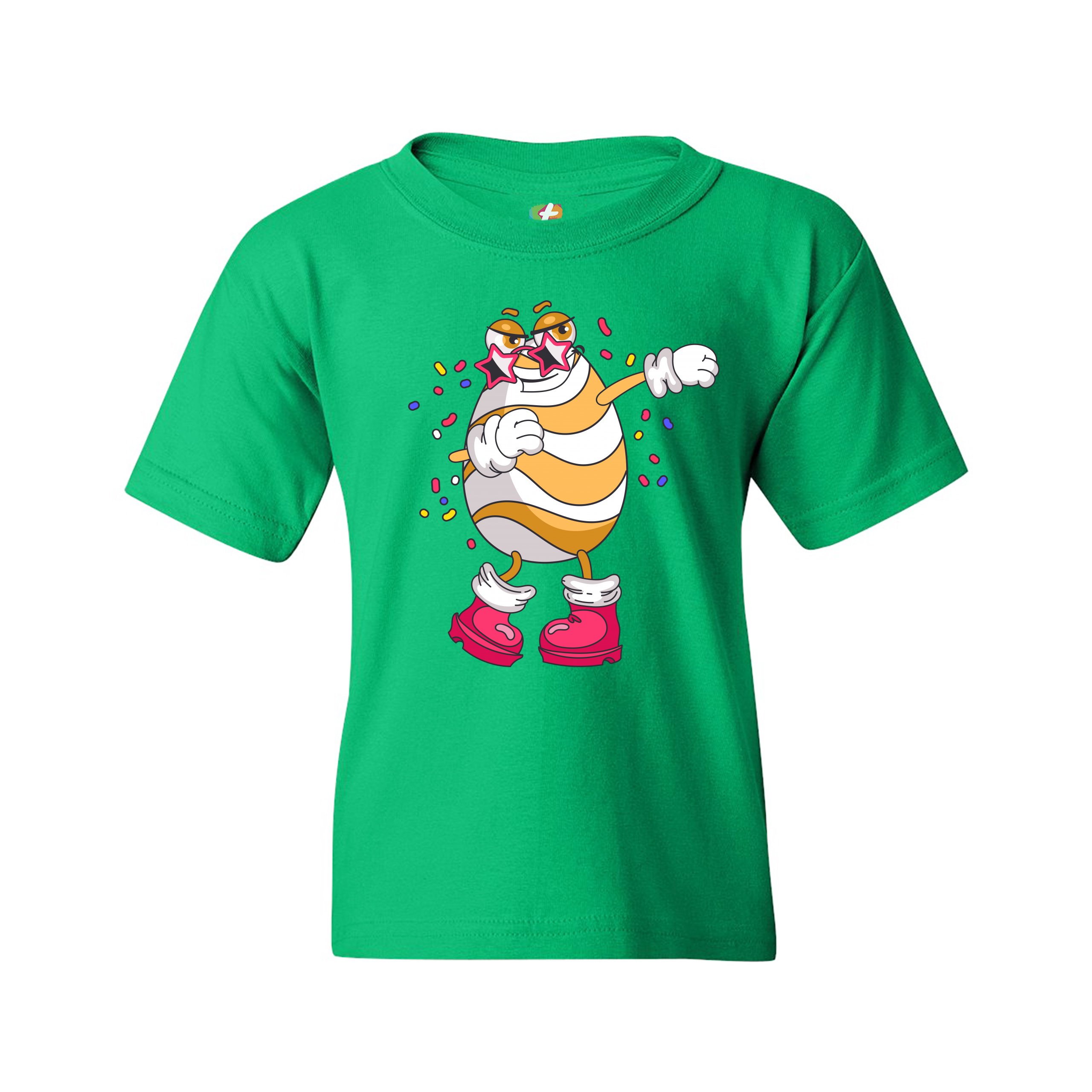 Dabbing Egg Youth T-shirt Dab Dance Easter Party Holiday Egg Hunt Kids - Picture 37 of 56