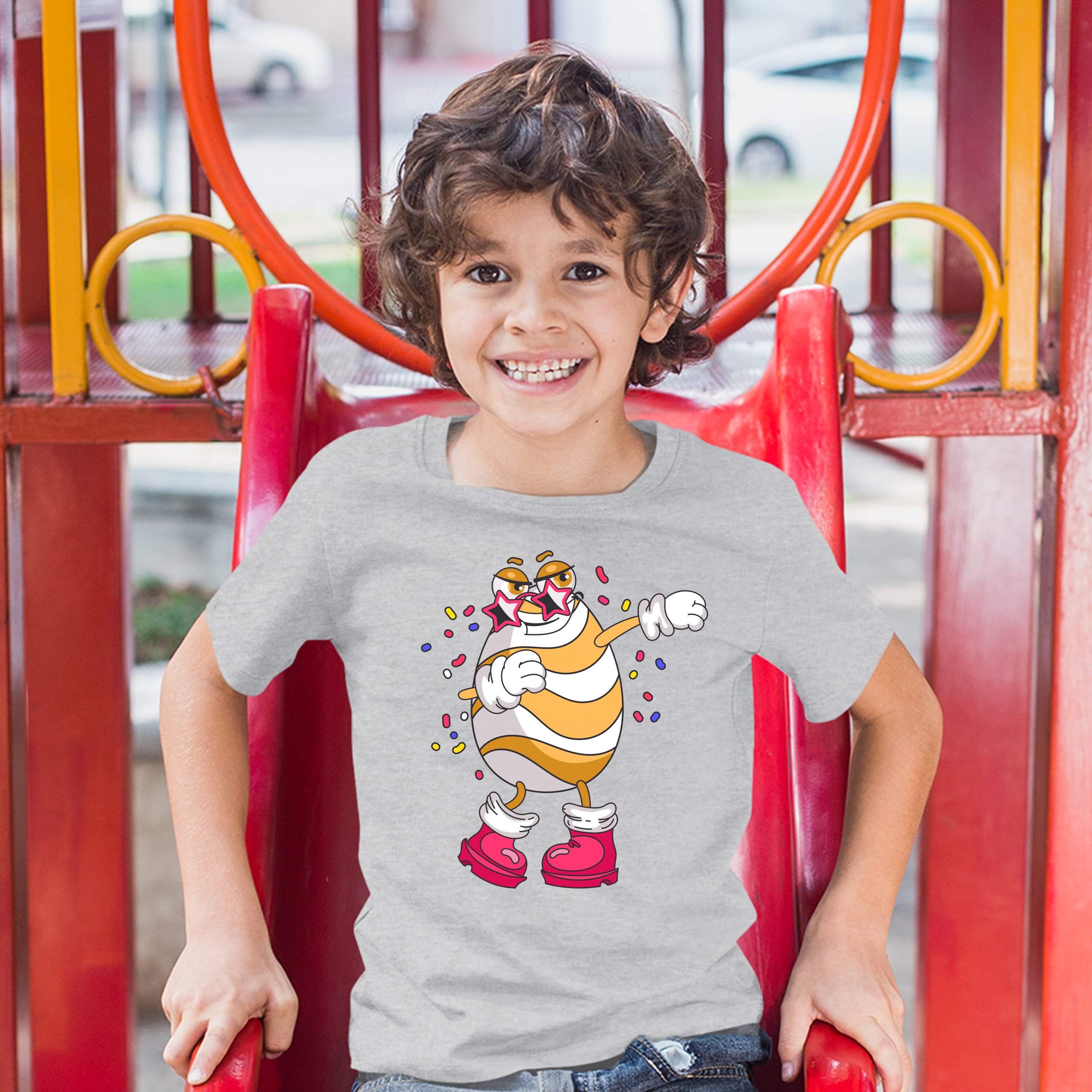 Dabbing Egg Youth T-shirt Dab Dance Easter Party Holiday Egg Hunt Kids - Picture 18 of 56