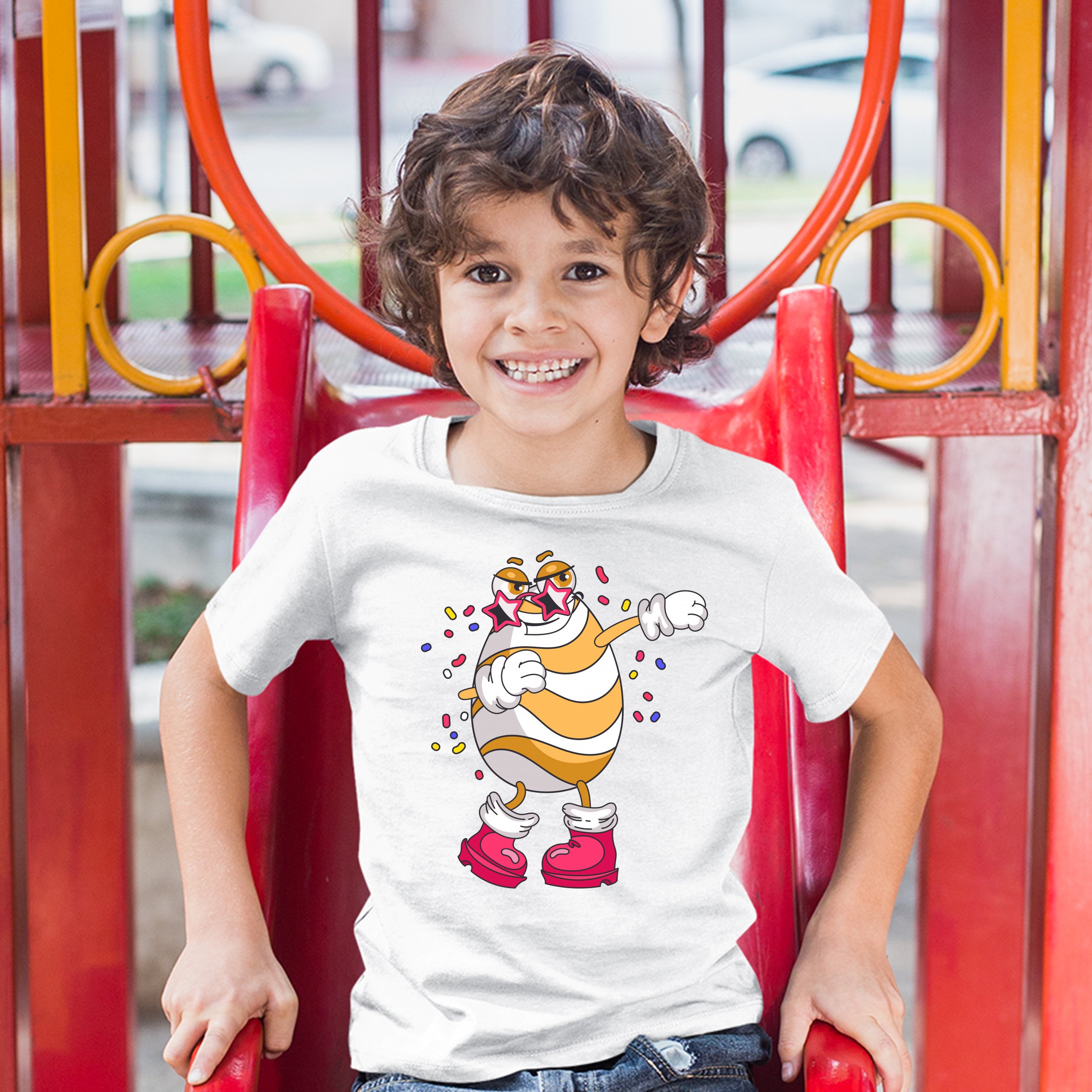 Dabbing Egg Youth T-shirt Dab Dance Easter Party Holiday Egg Hunt Kids - Picture 32 of 56