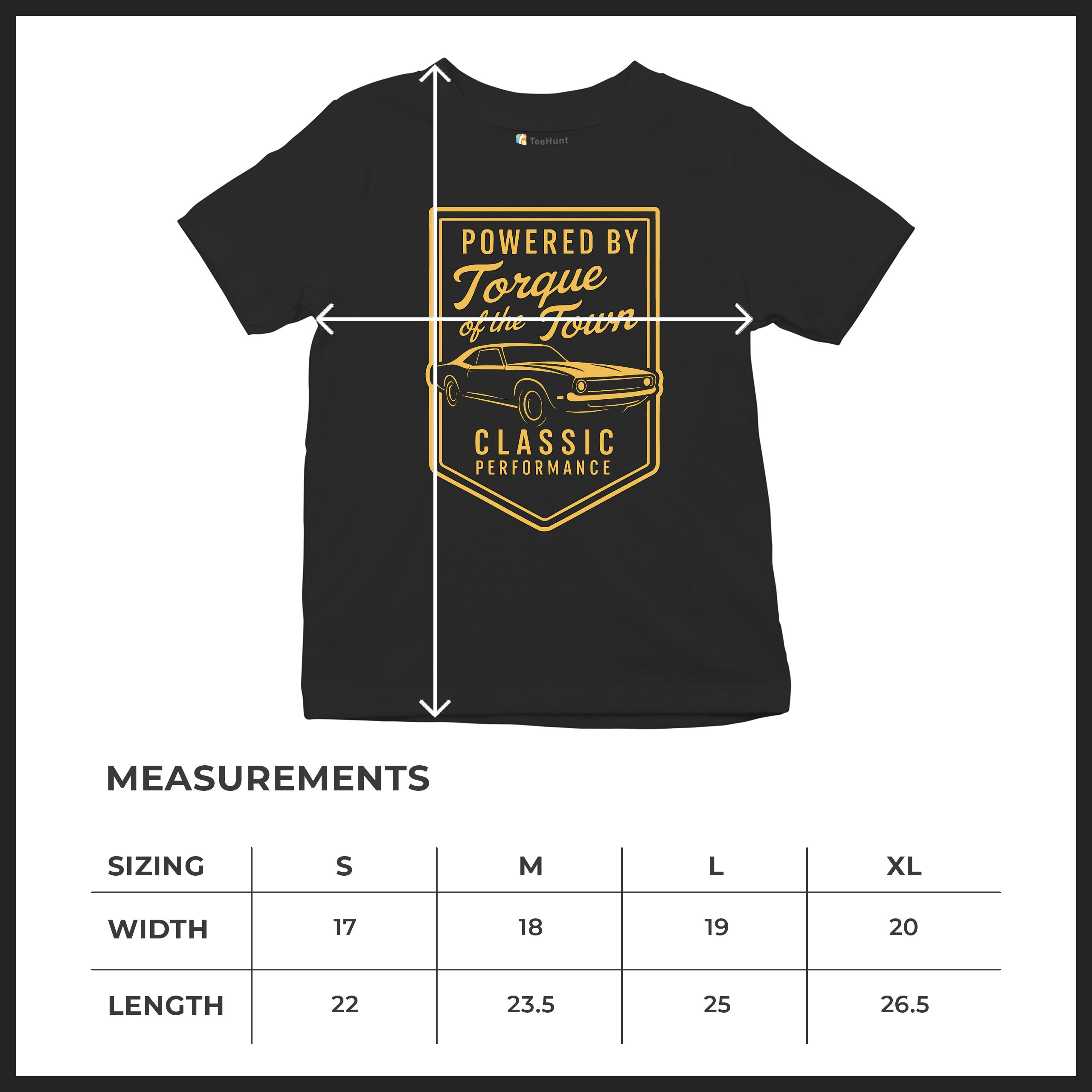 Torque of the Town Youth T-shirt Vintage Classic American Muscle Car V8 Kids - Picture 8 of 50