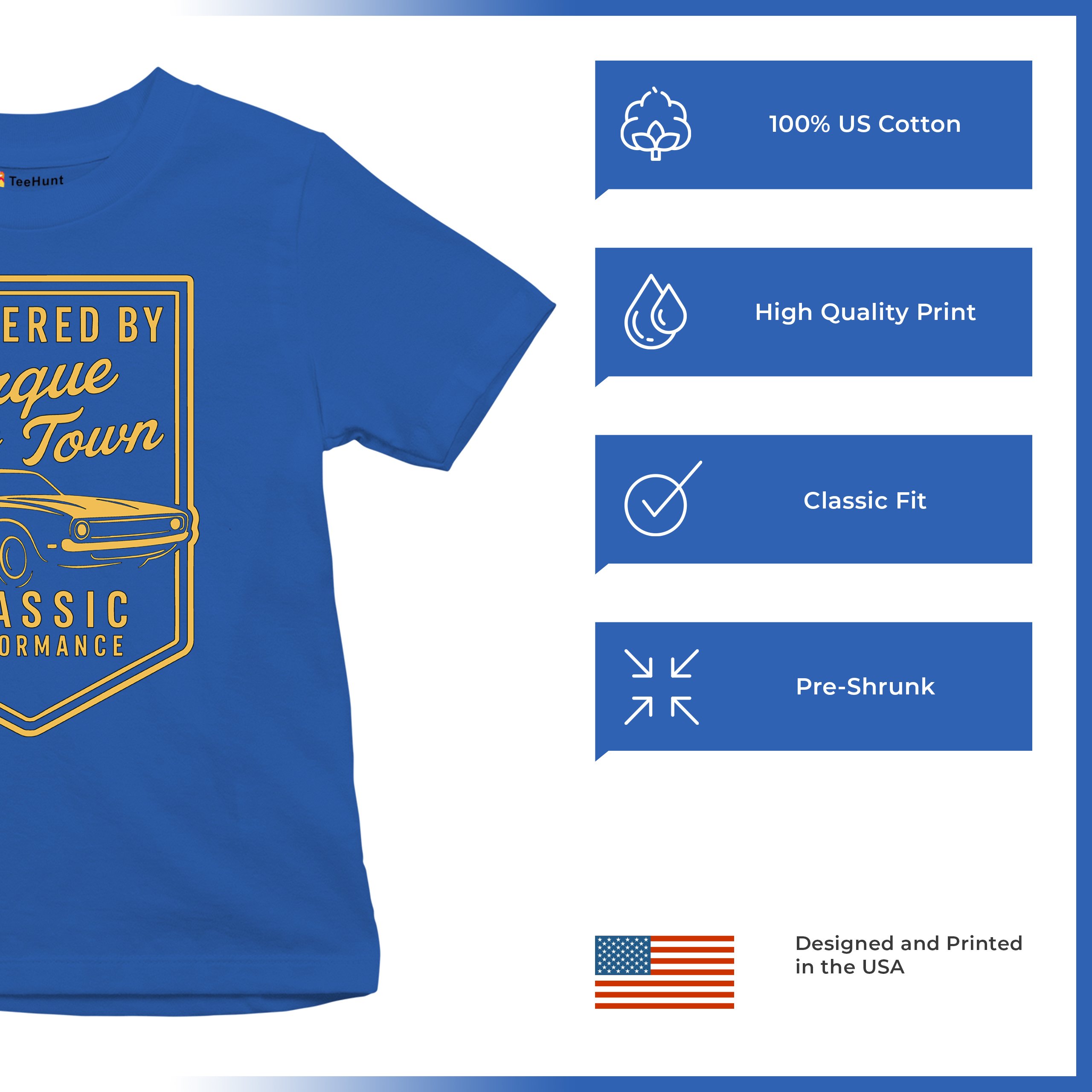 Torque of the Town Youth T-shirt Vintage Classic American Muscle Car V8 Kids - Picture 42 of 50
