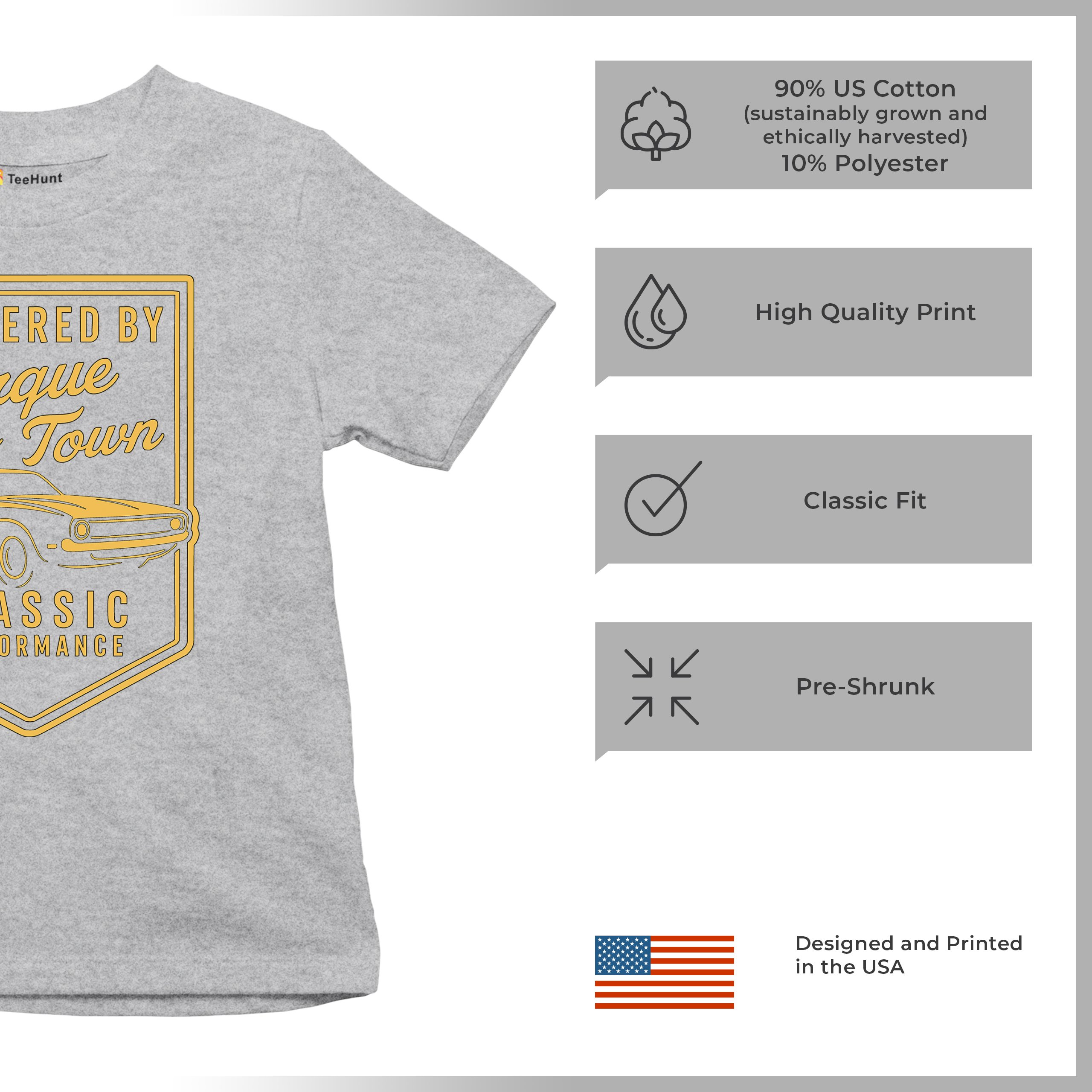Torque of the Town Youth T-shirt Vintage Classic American Muscle Car V8 Kids - Picture 14 of 50