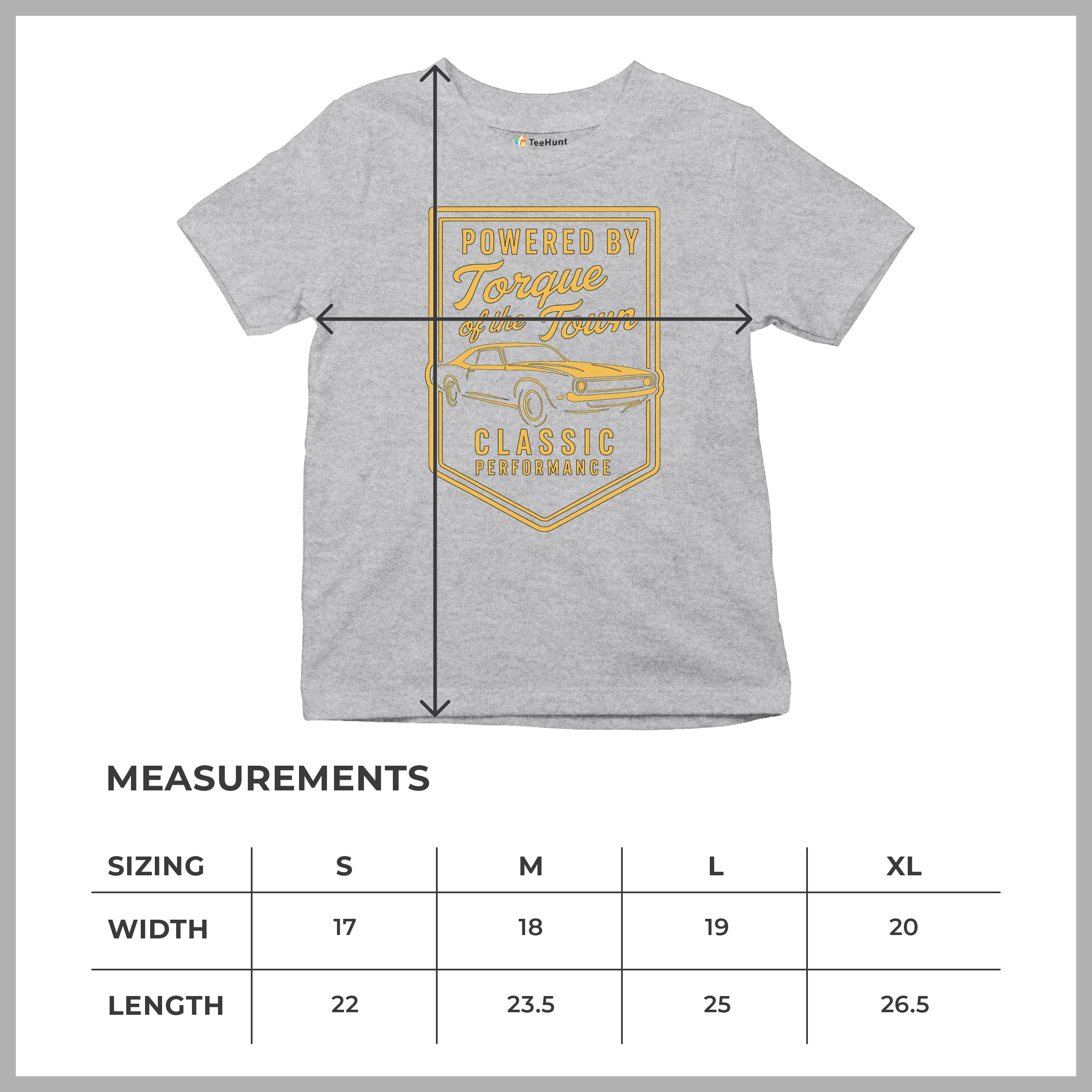 Torque of the Town Youth T-shirt Vintage Classic American Muscle Car V8 Kids - Picture 15 of 50