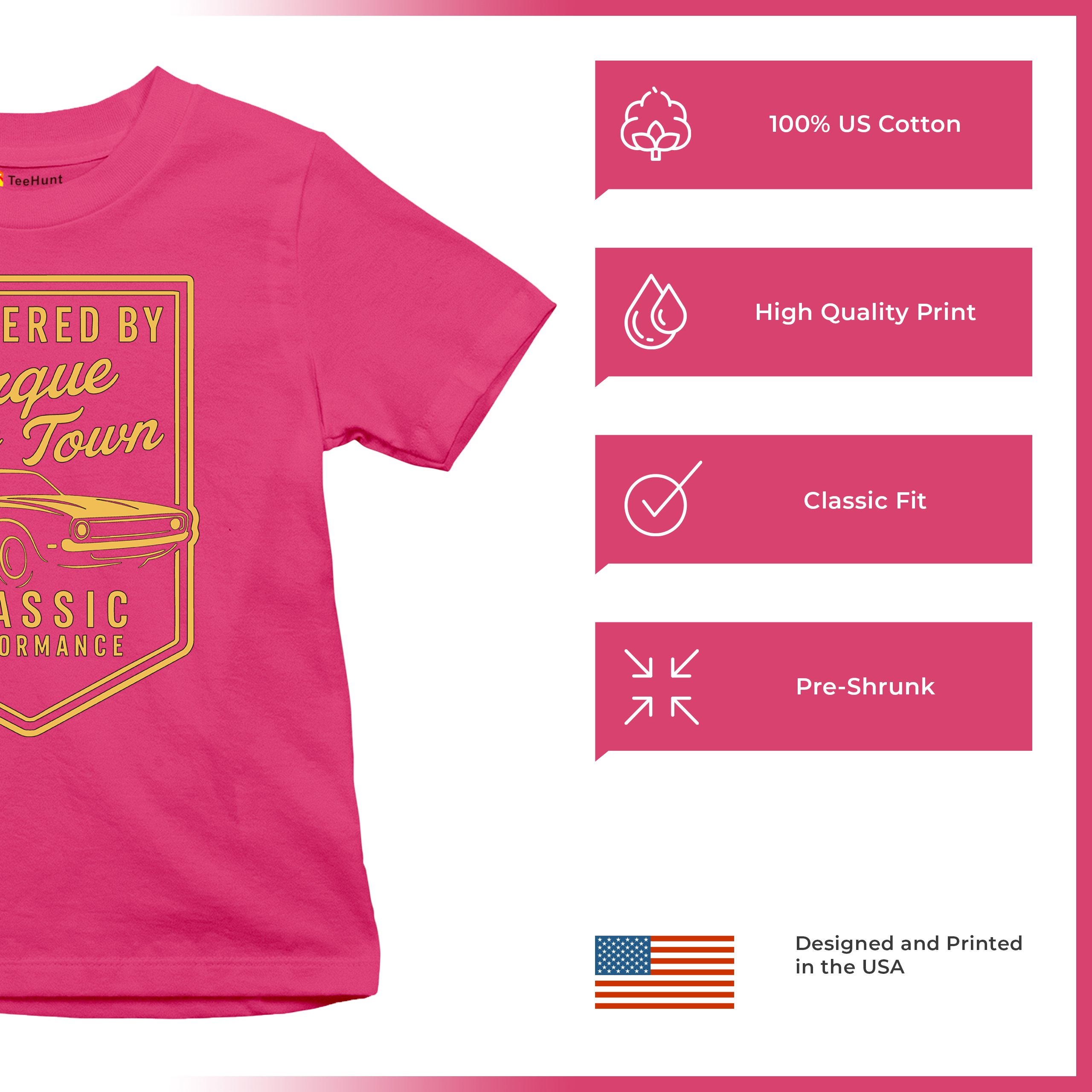 Torque of the Town Youth T-shirt Vintage Classic American Muscle Car V8 Kids - Picture 49 of 50