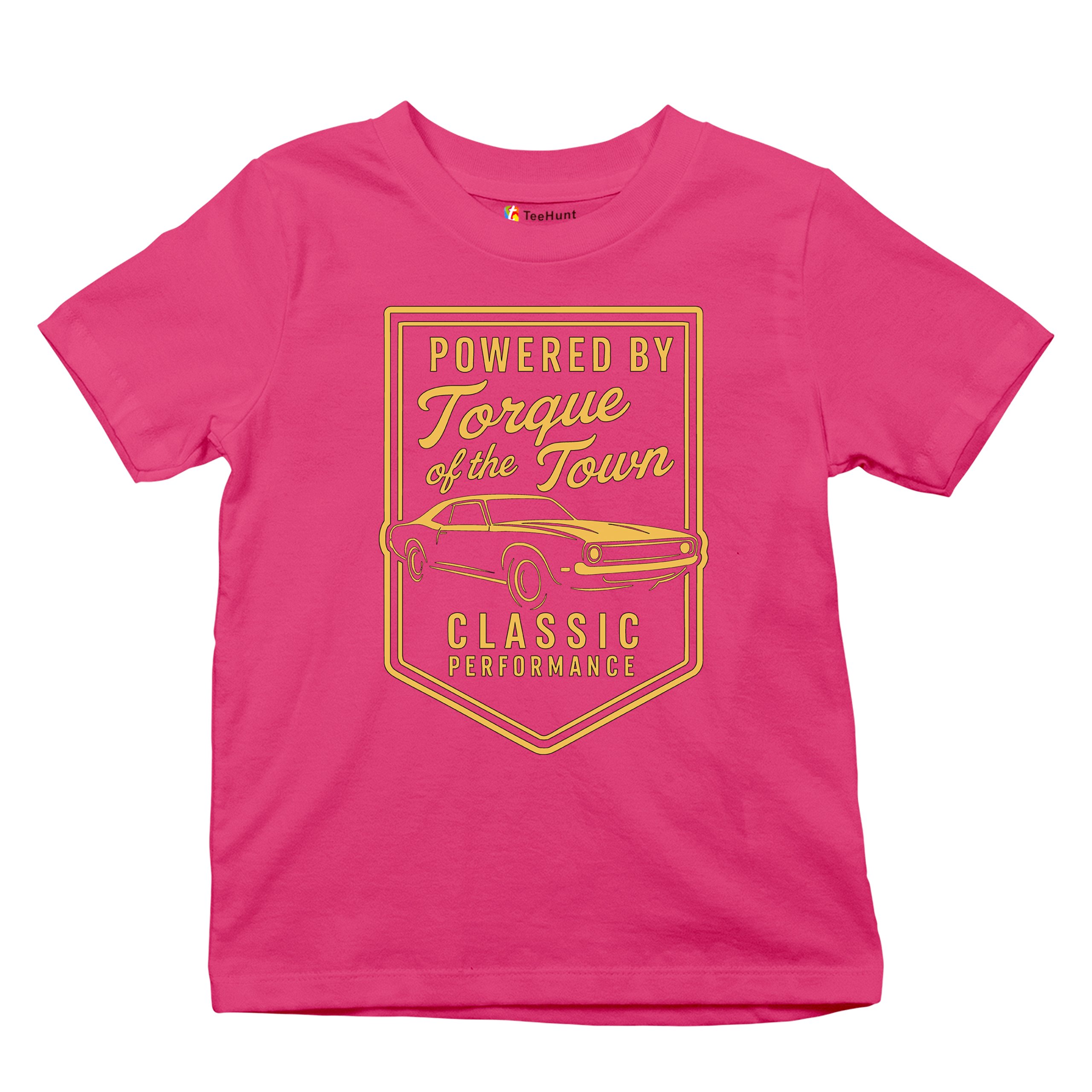 Torque of the Town Youth T-shirt Vintage Classic American Muscle Car V8 Kids - Picture 48 of 50