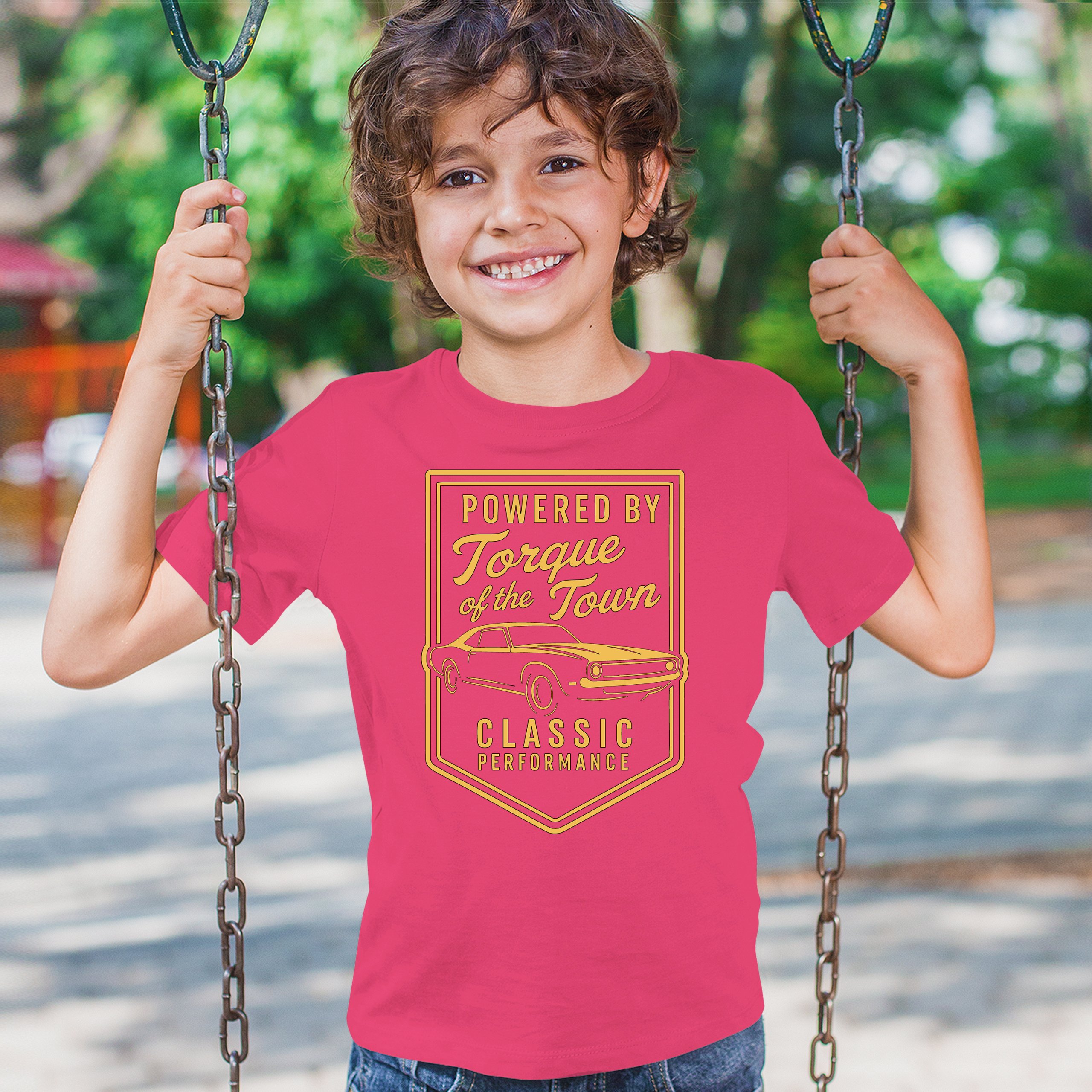 Torque of the Town Youth T-shirt Vintage Classic American Muscle Car V8 Kids - Picture 47 of 50