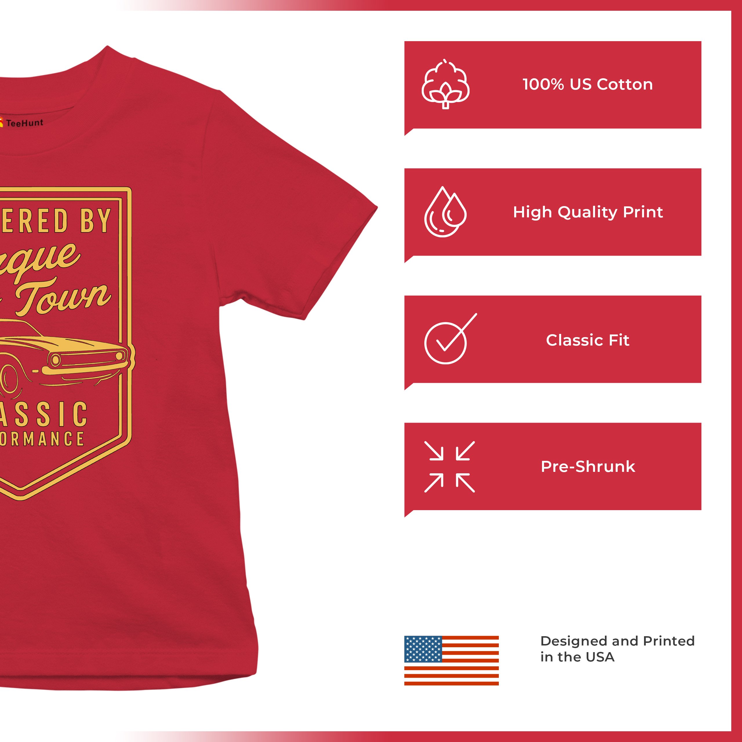 Torque of the Town Youth T-shirt Vintage Classic American Muscle Car V8 Kids - Picture 21 of 50