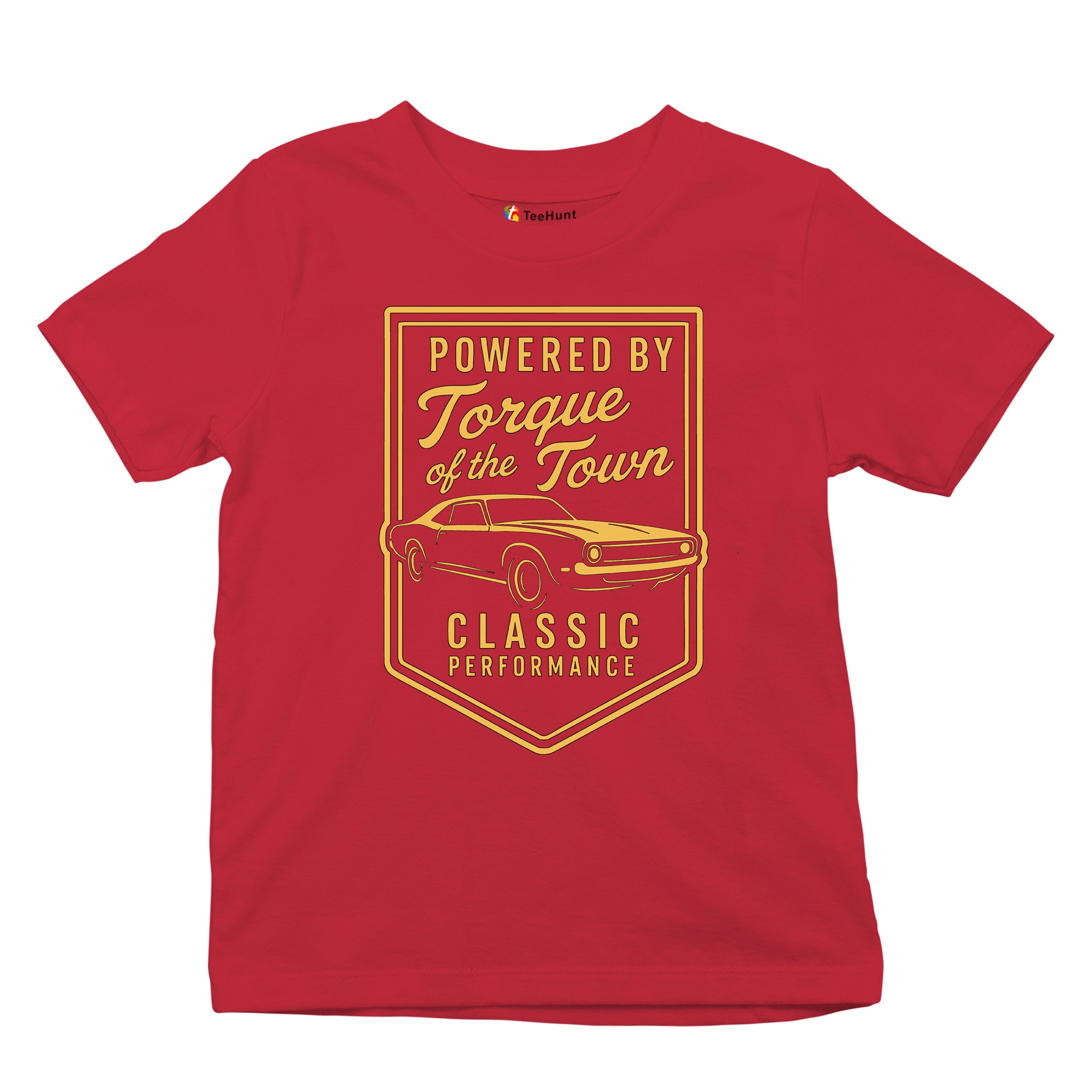 Torque of the Town Youth T-shirt Vintage Classic American Muscle Car V8 Kids - Picture 20 of 50