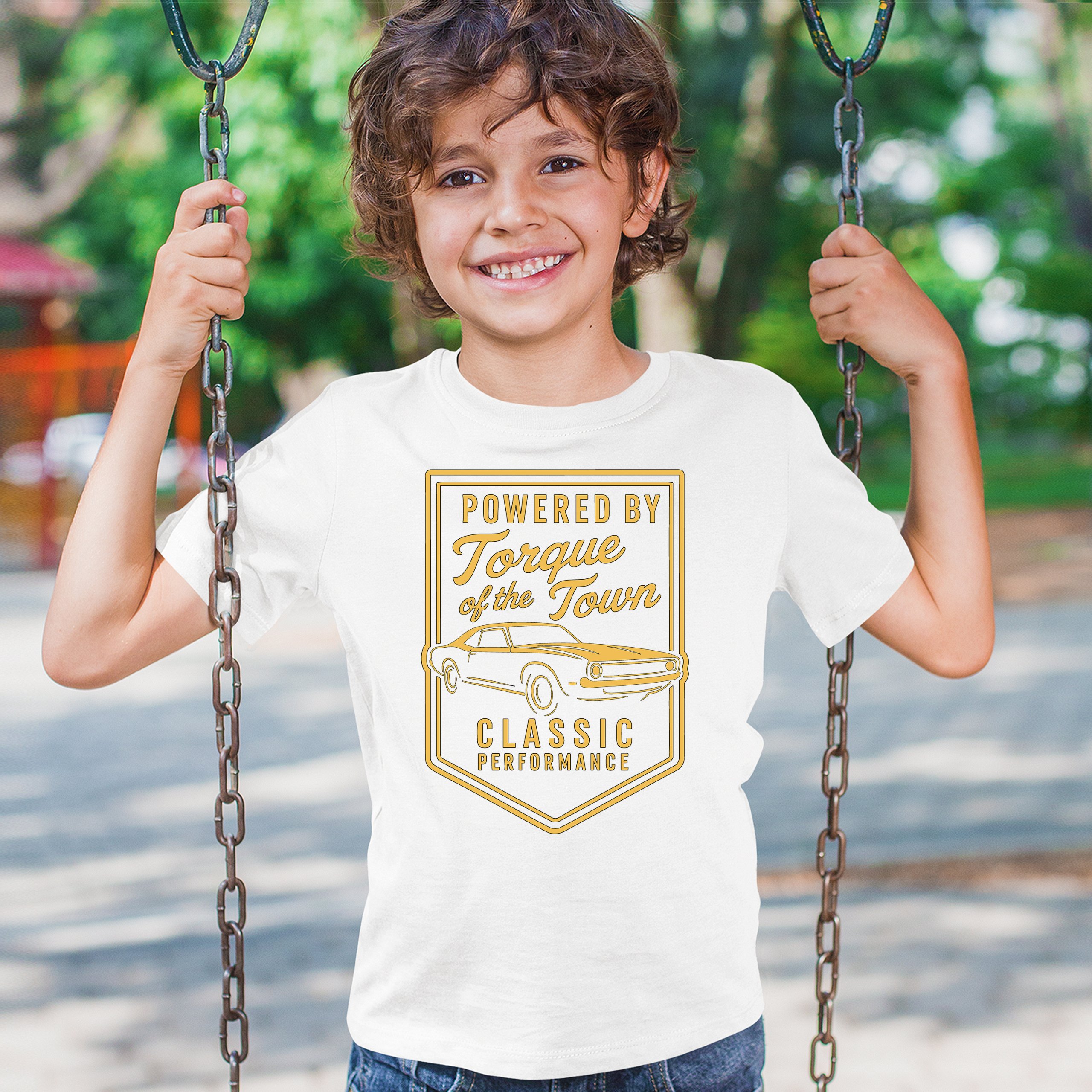 Torque of the Town Youth T-shirt Vintage Classic American Muscle Car V8 Kids - Picture 26 of 50