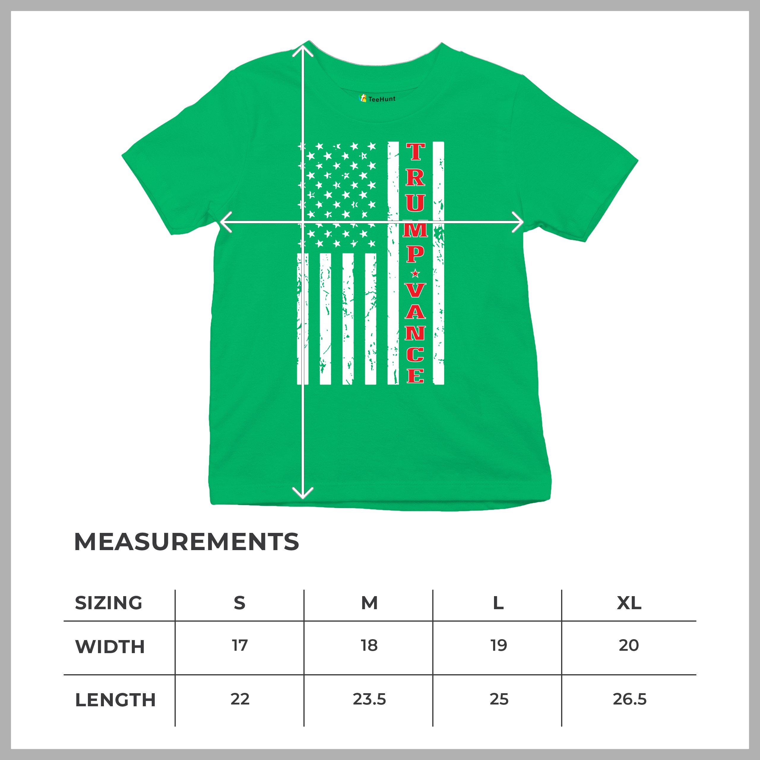 Trump JD Vance 2024 American Flag Youth T-shirt VP Patriotic Vote Red FJB Kids - Picture 29 of 43