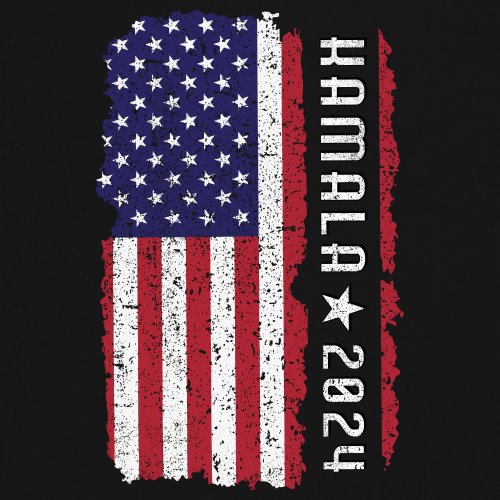 ALTRA Maglietta collo a V Kamala Harris 2024 bandiera americana I'm Speaking President 47