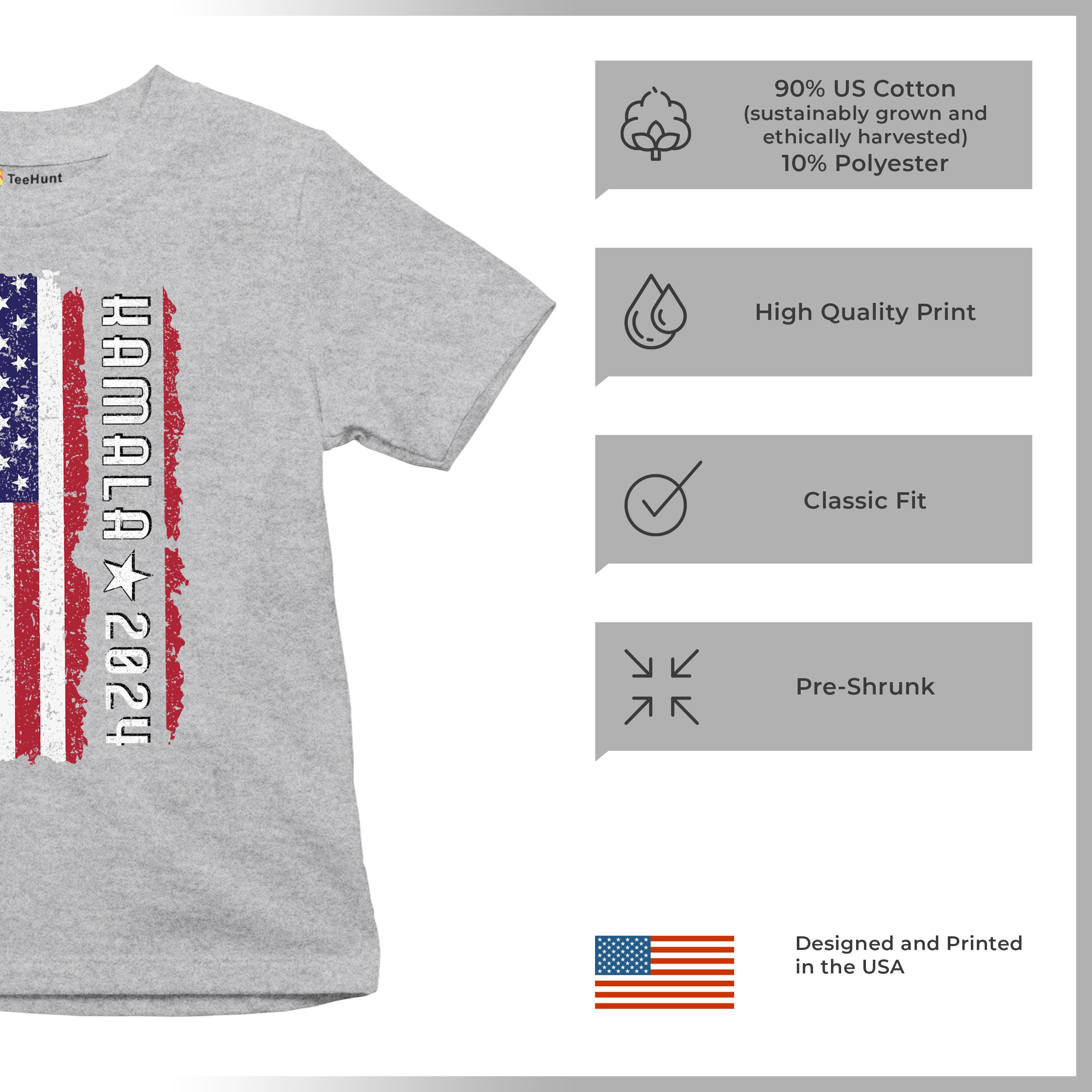 Kamala Harris 2024 American Flag Youth T-shirt I'm Speaking President 47 Kids - Picture 14 of 50