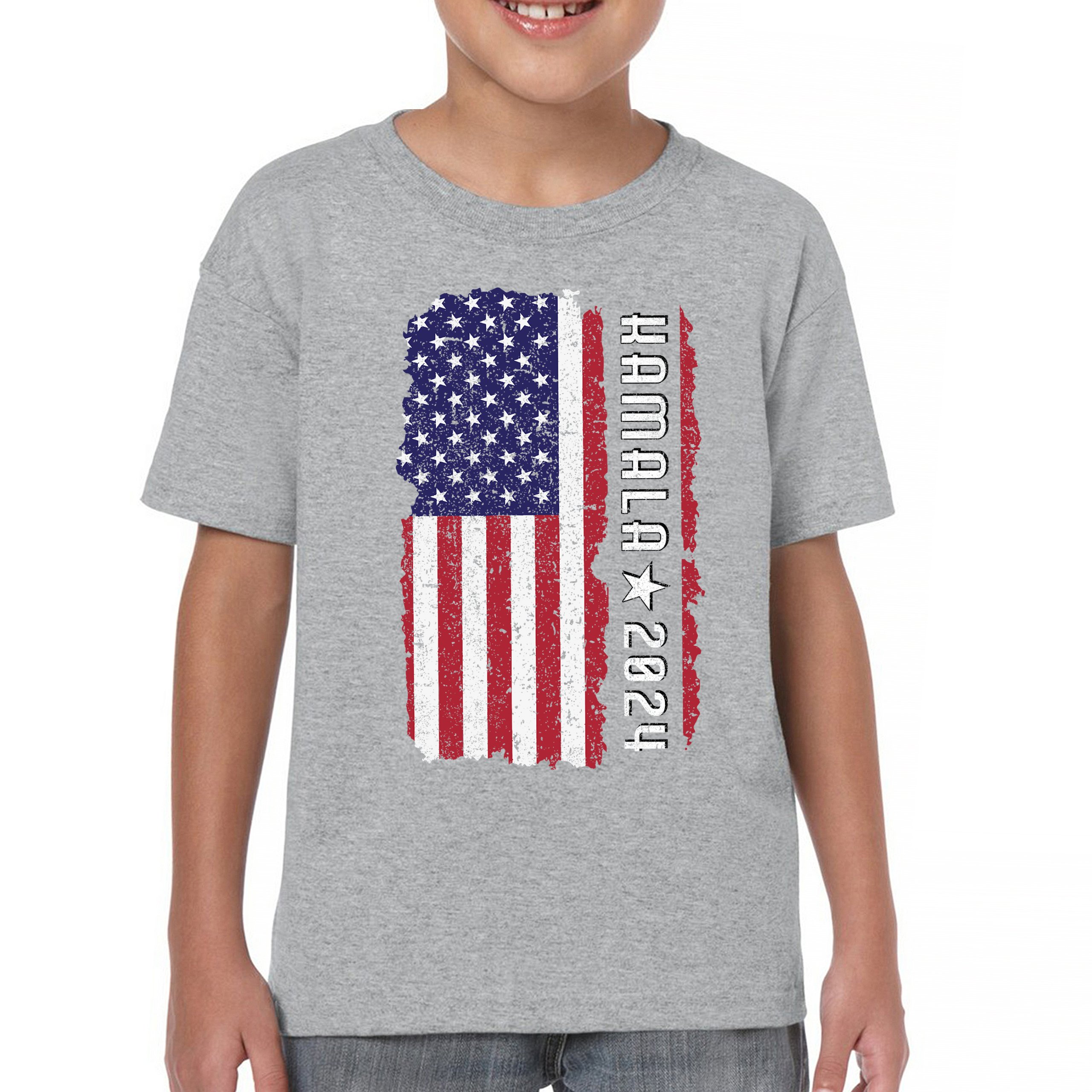 Kamala Harris 2024 American Flag Youth T-shirt I'm Speaking President 47 Kids - Picture 9 of 50