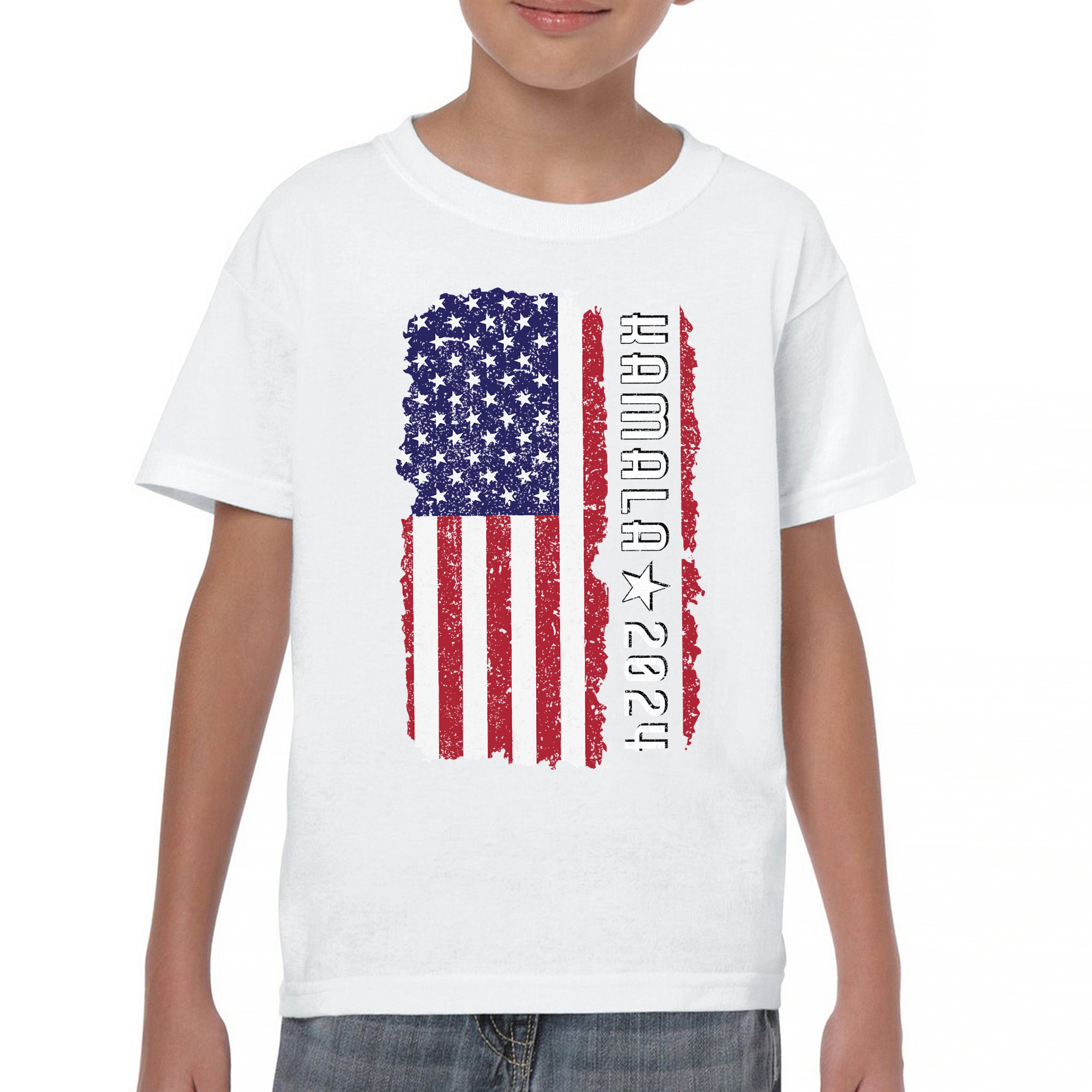 Kamala Harris 2024 American Flag Youth T-shirt I'm Speaking President 47 Kids - Picture 23 of 50