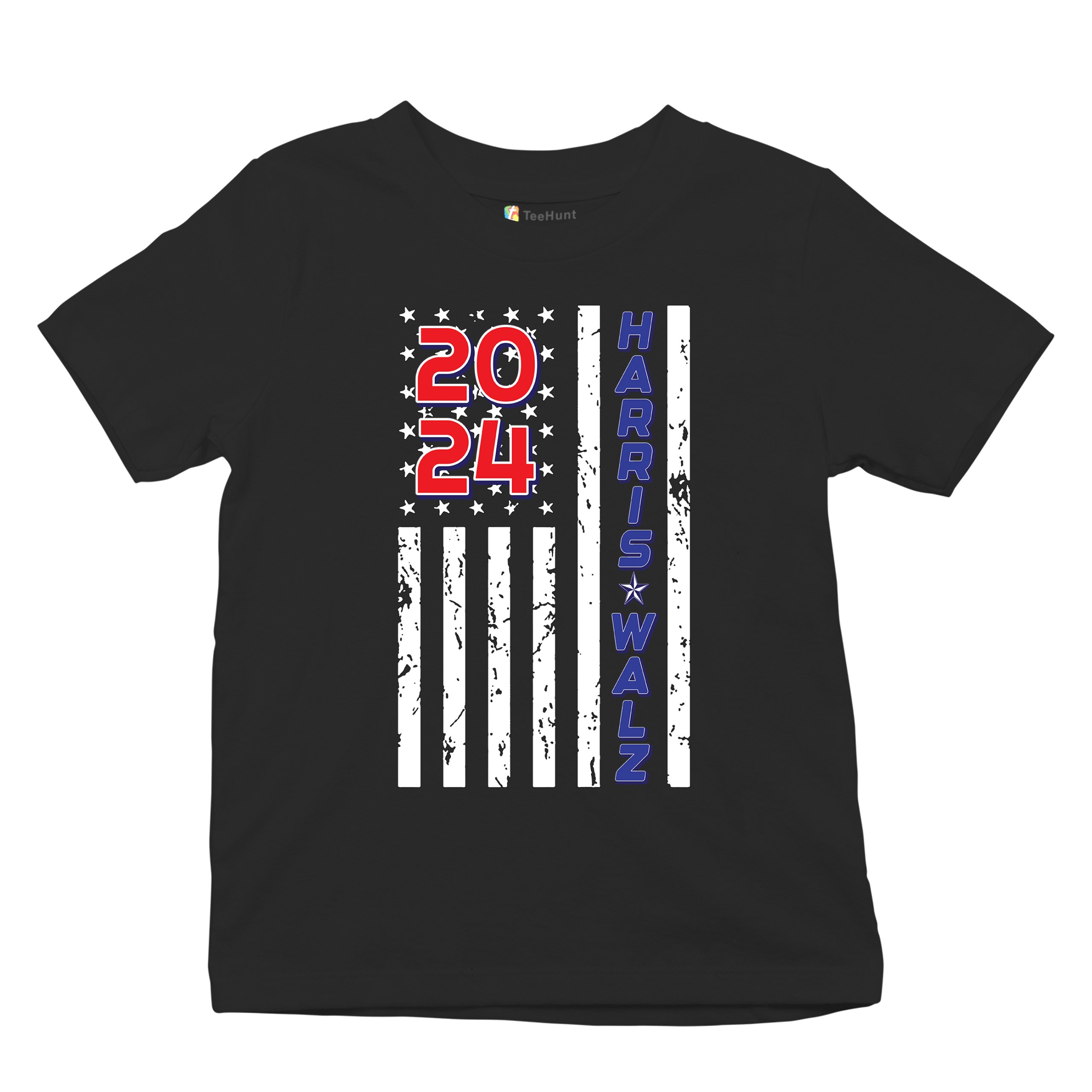 Harris Walz 2024 Flag Youth T-shirt Kamala President 47 I'm Speaking USA Kids - Picture 6 of 50