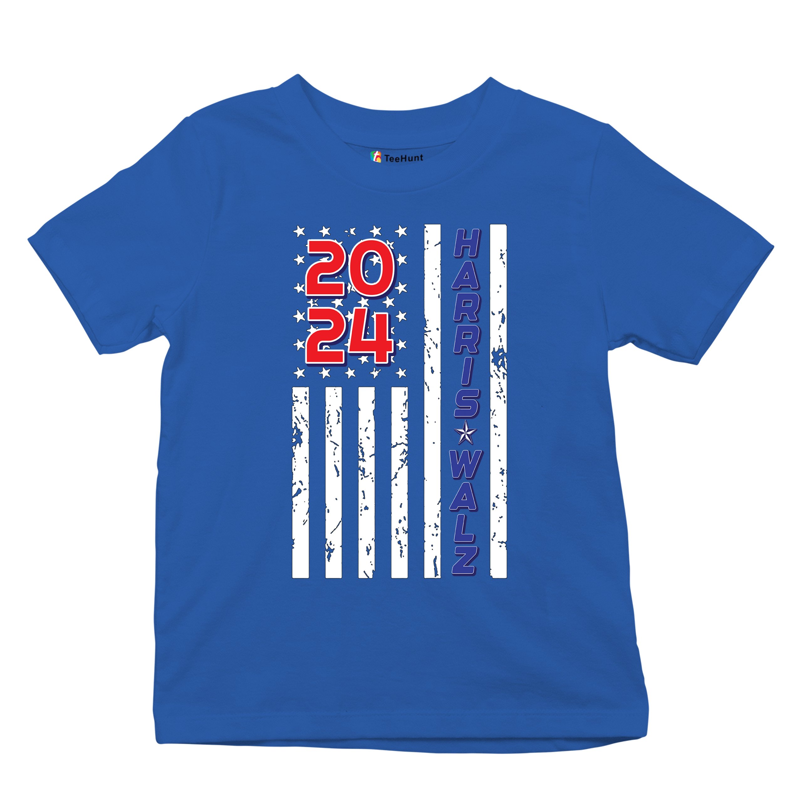 Harris Walz 2024 Flag Youth T-shirt Kamala President 47 I'm Speaking USA Kids - Picture 41 of 50